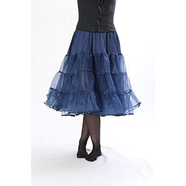 Buy SHYAWAY United Classic Women's Blue Full Elastic Saree Shapewear  Petticoat at