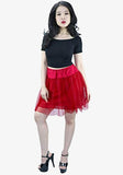 Tutus 823 Chiffon Tutu Adjustable Opaque Skirt-Ruby Red malcomodes-biz.myshopify.com
