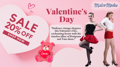 Valentine's Glam: Vintage Elegance with Pettipants and Tutus Skirt Delight