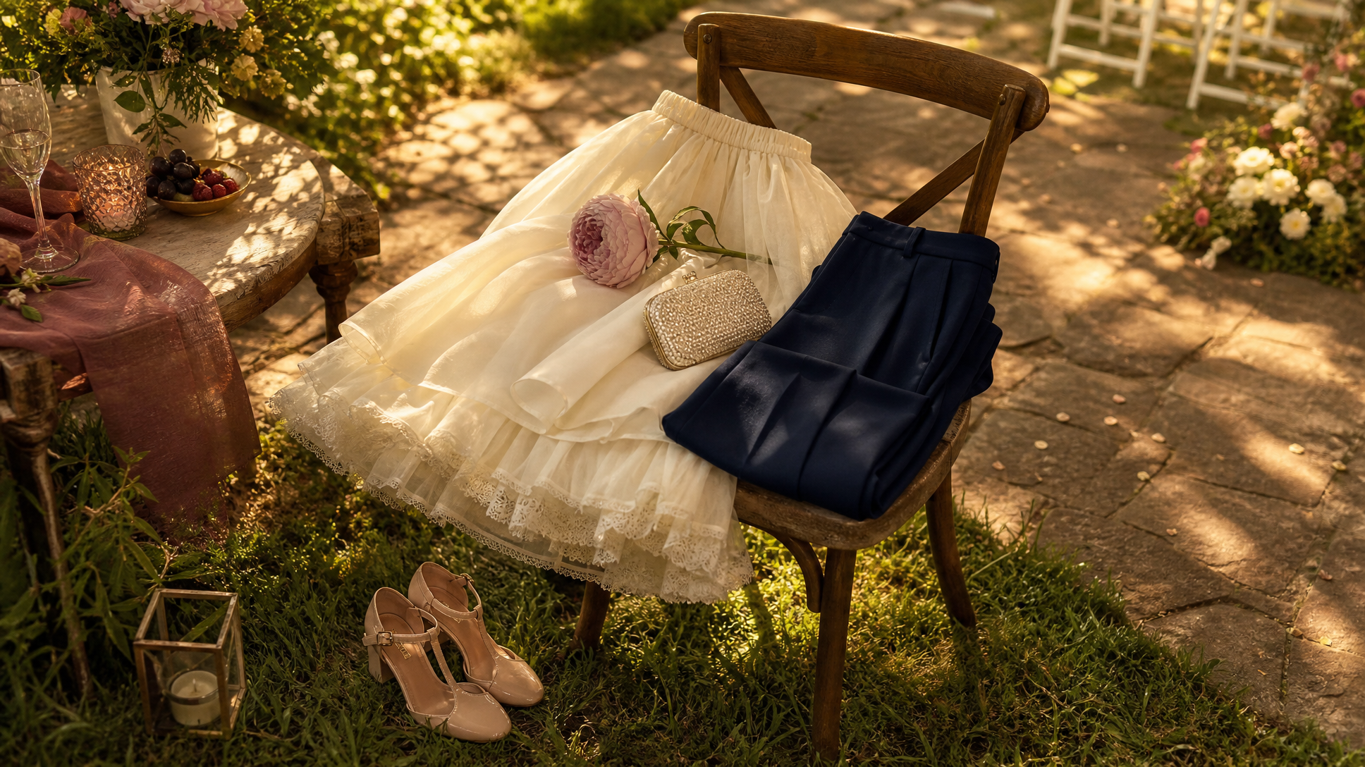 How to Style Wide-Leg Dress Pants for a Wedding (When You'd Rather Wear a Skirt)