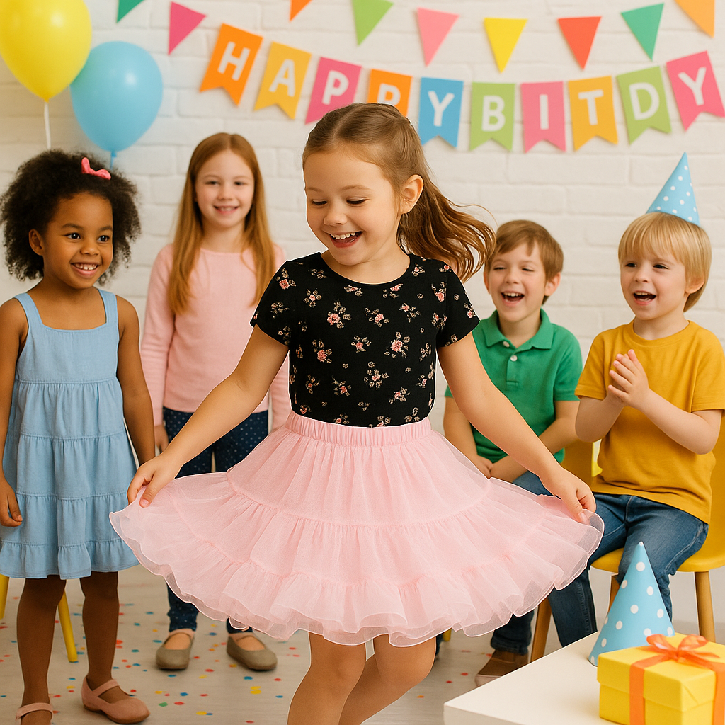 Girls Petticoat Crinoline Underskirt