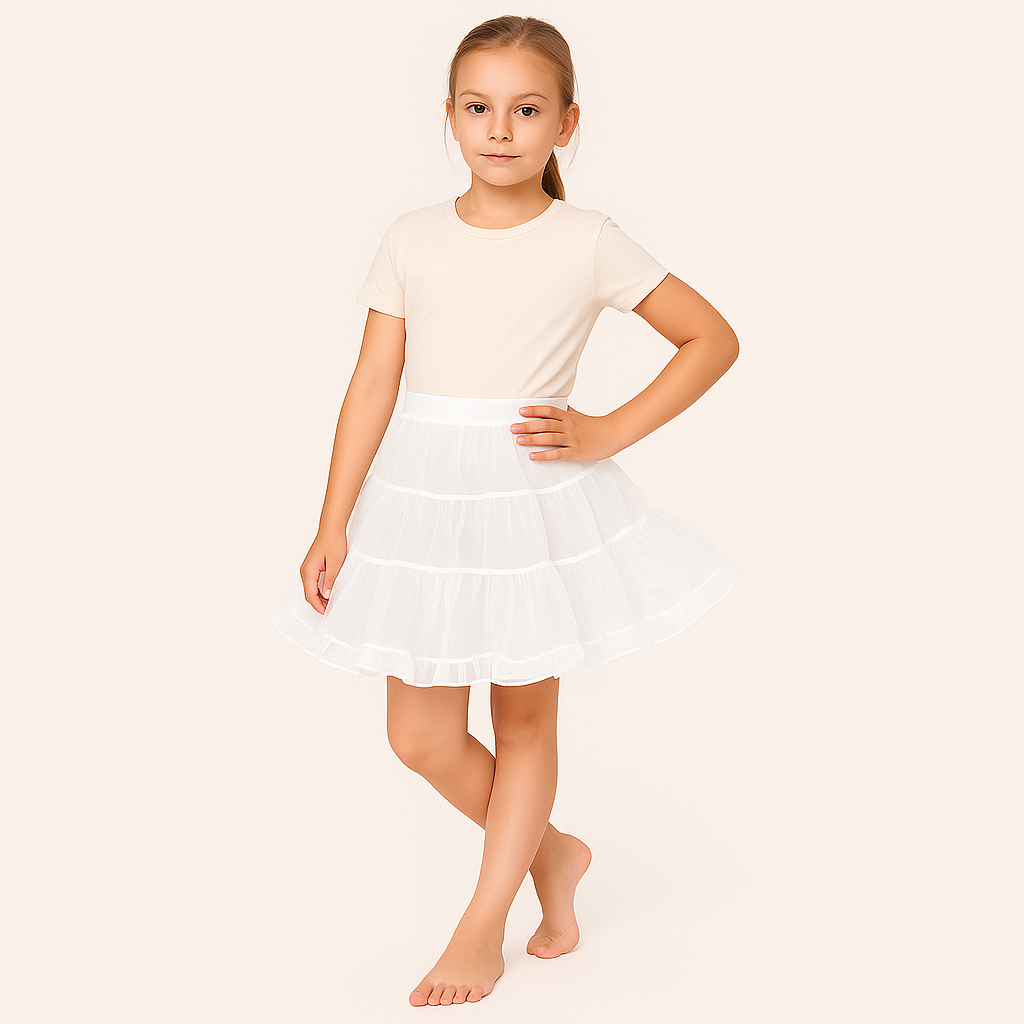 Girls Petticoat Crinoline Underskirt