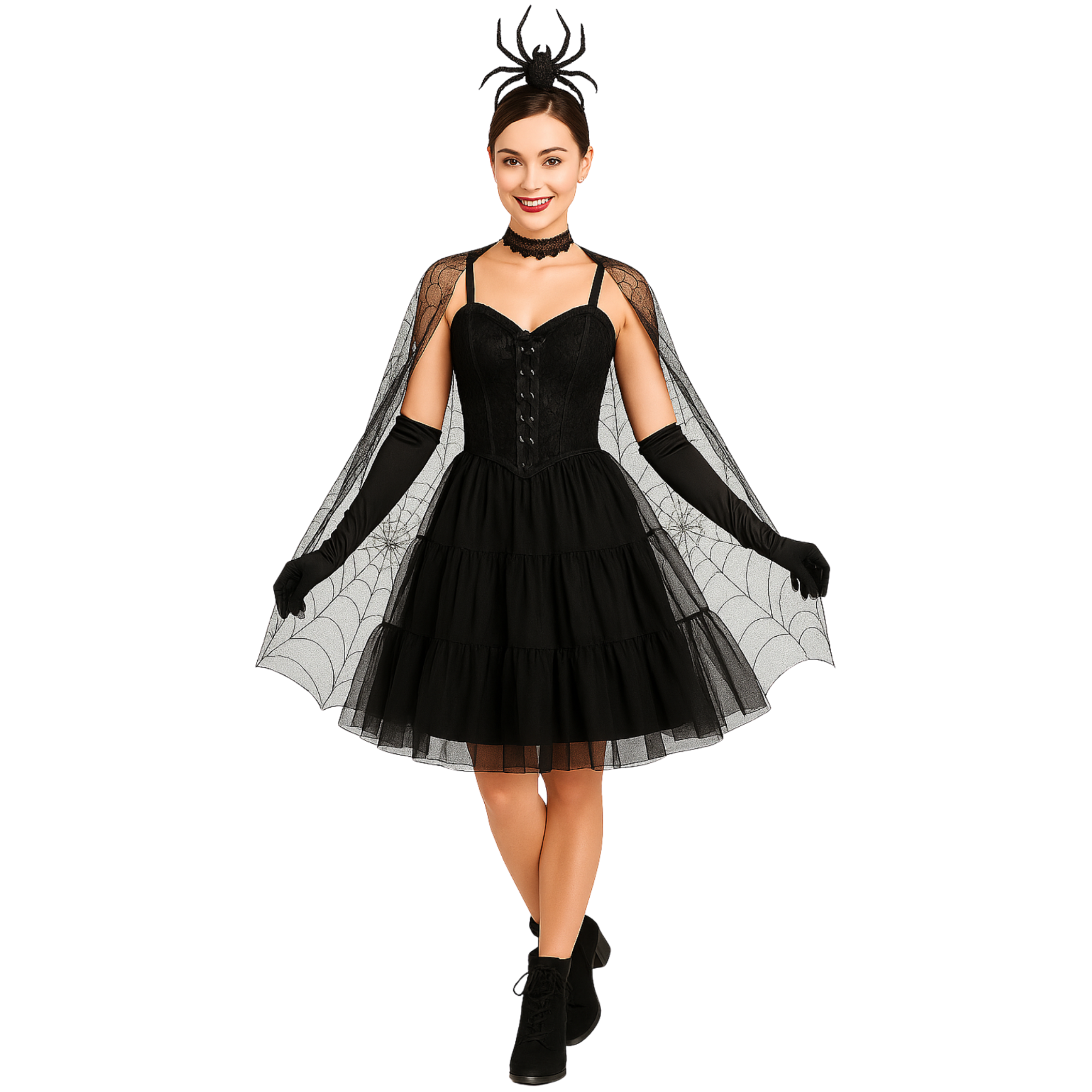 Halloween Petticoat Skirt – Fluffy Knee-Length Costume, Cosplay Costume Crinoline