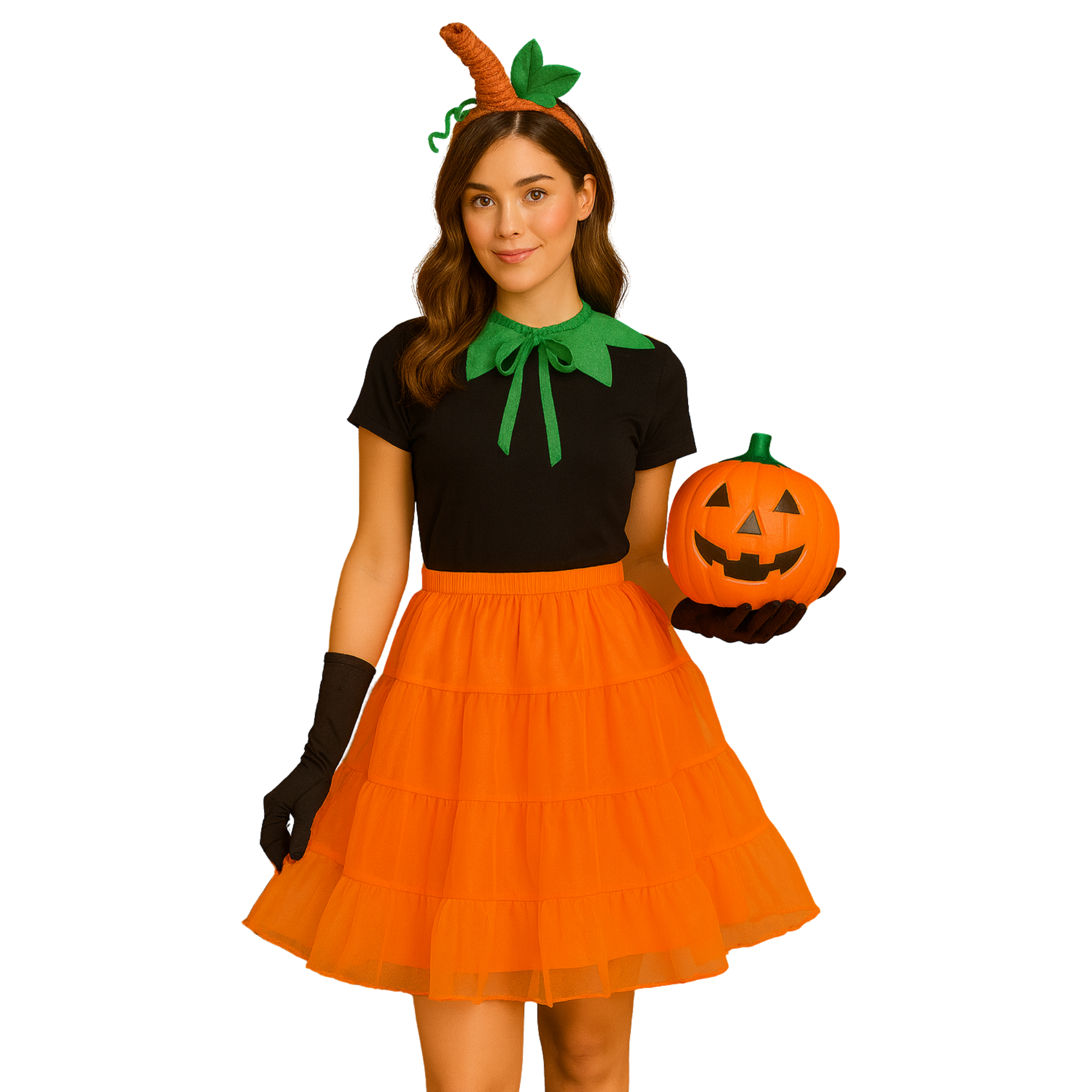 Halloween Petticoat Skirt – Fluffy Knee-Length Costume, Cosplay Costume Crinoline