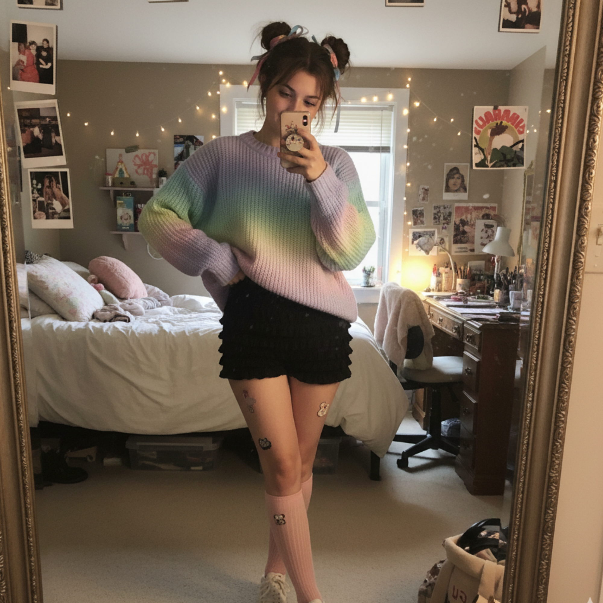 Ruffle Shorts for Women, Lace Bloomers