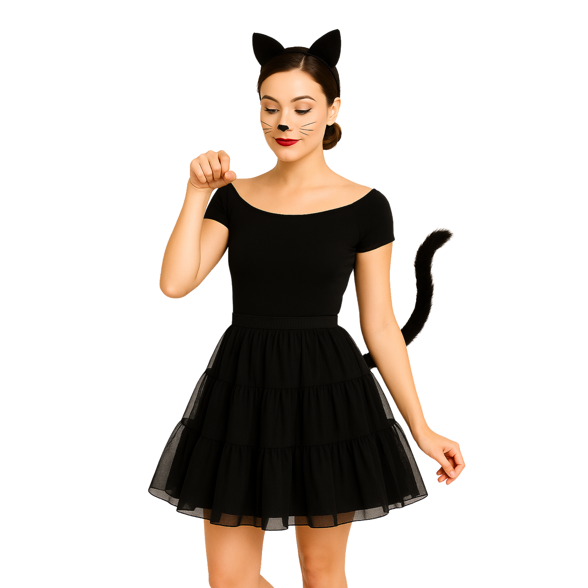 Halloween Petticoat Skirt – Fluffy Knee-Length Costume, Cosplay Costume Crinoline