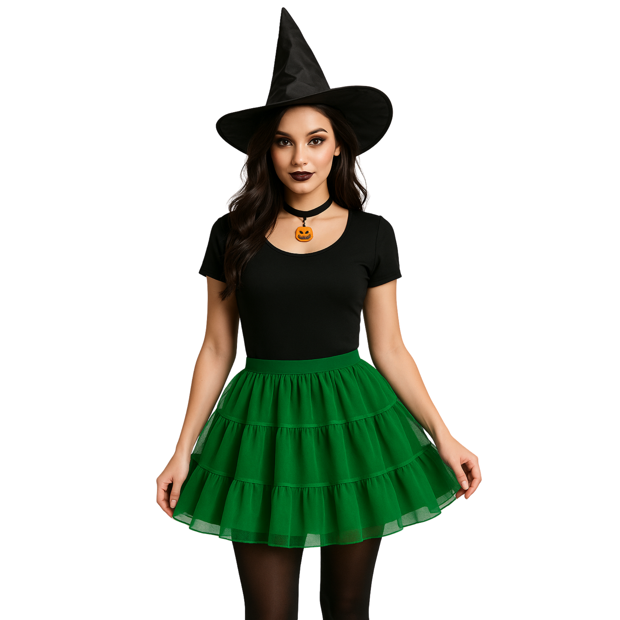 Halloween Petticoat Skirt – Fluffy Knee-Length Costume, Cosplay Costume Crinoline