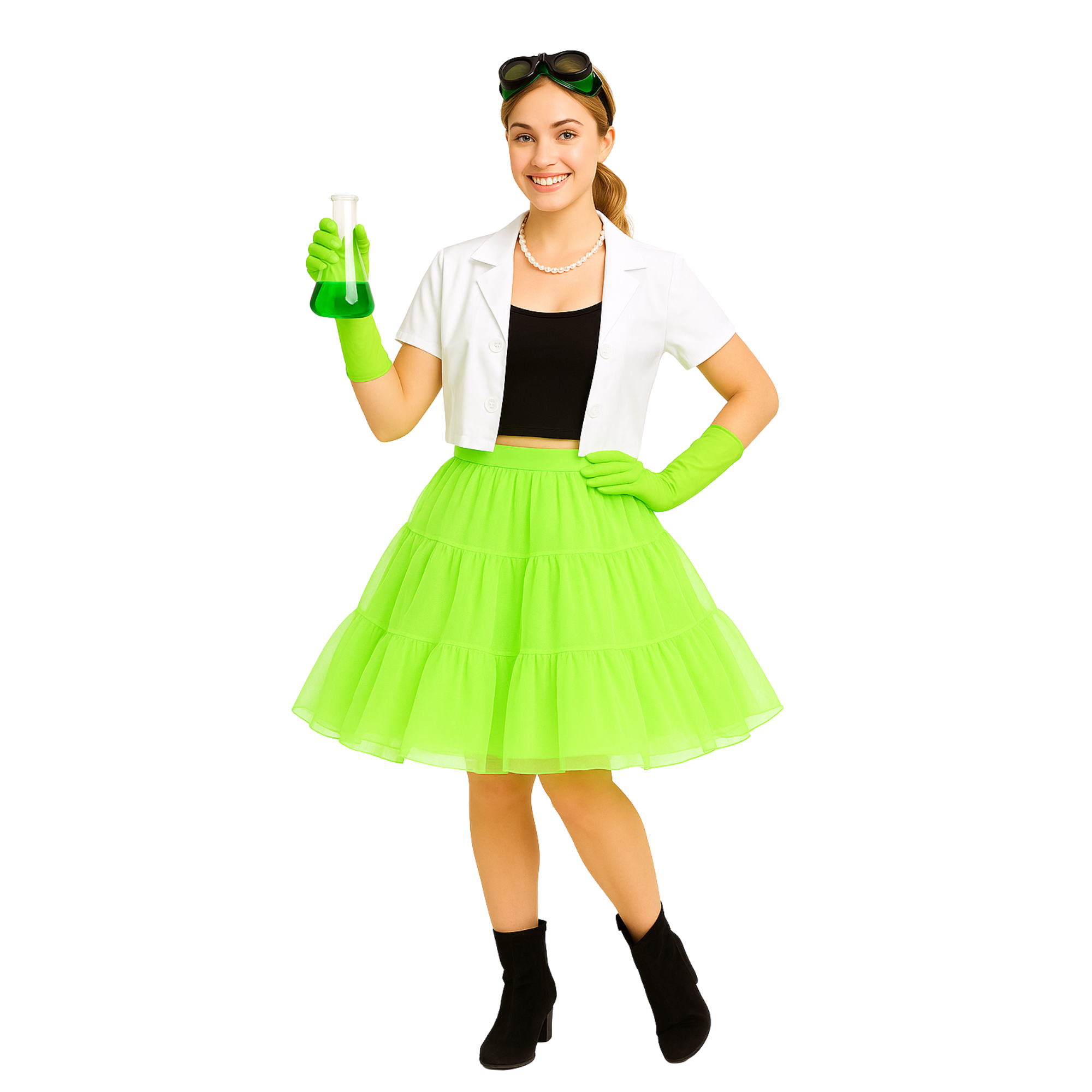 Halloween Petticoat Skirt – Fluffy Knee-Length Costume, Cosplay Costume Crinoline