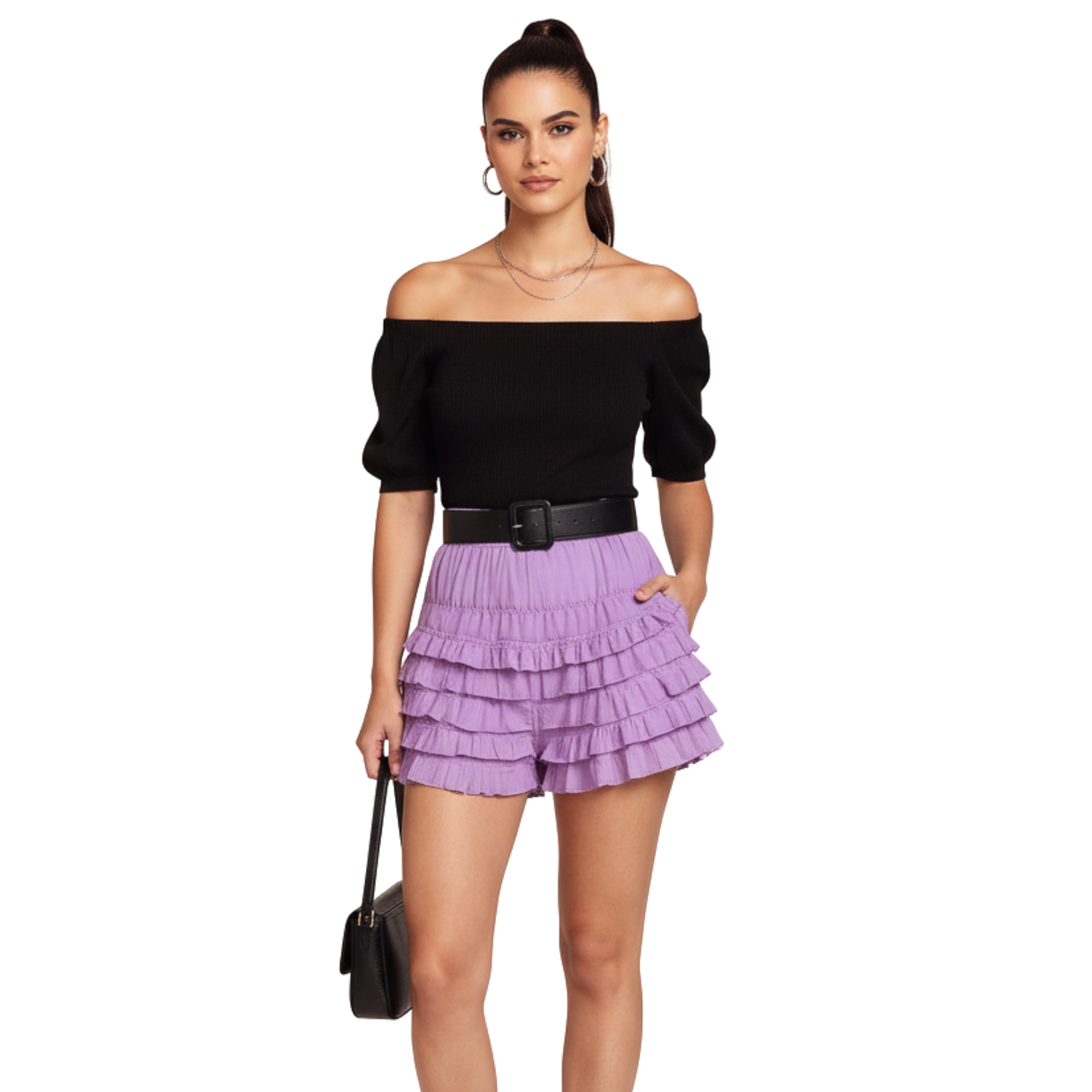 Ruffle Shorts for Women, Lace Bloomers