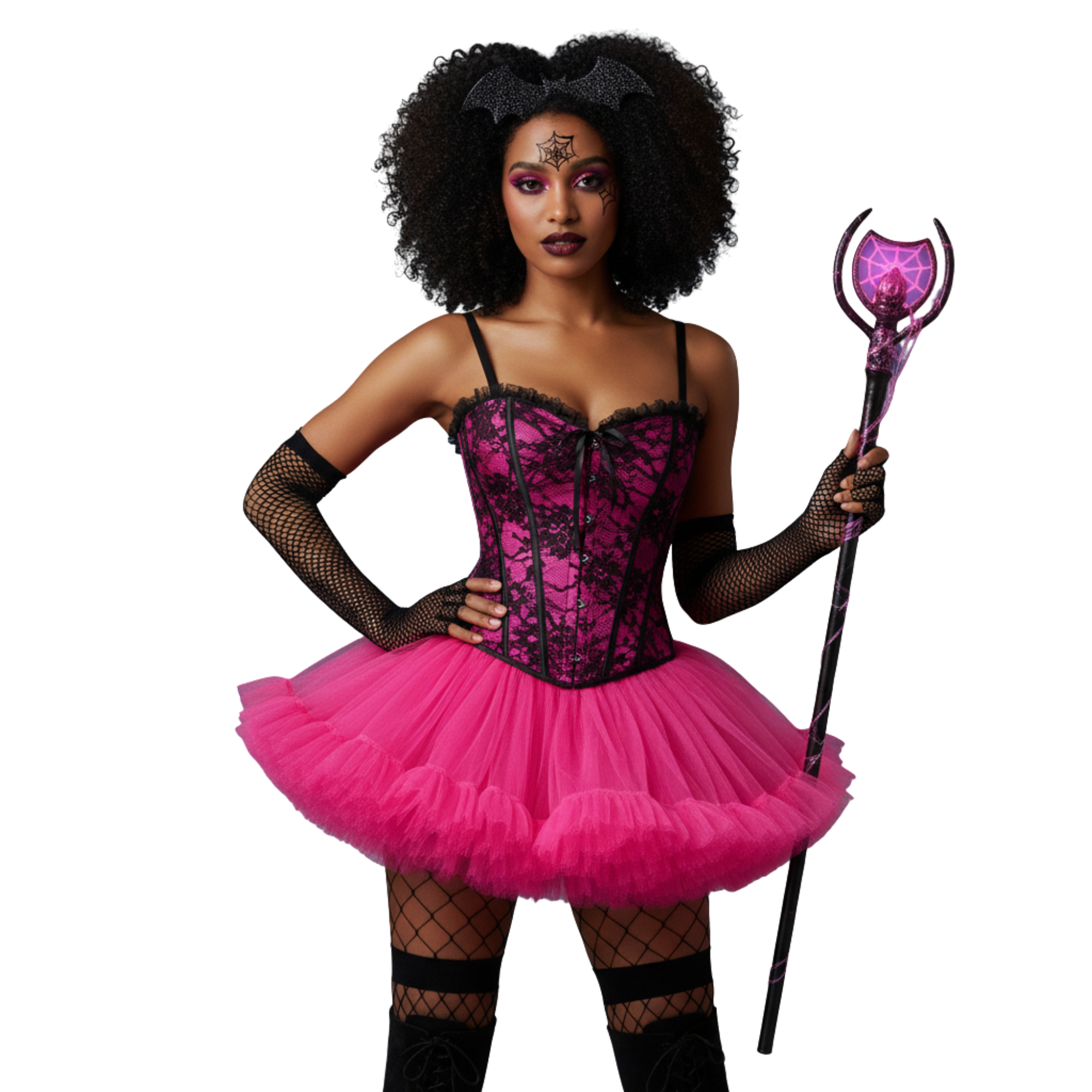 Hot Pink Tutu Skirt for Women, Halloween Costume