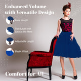 Zooey Luxury Chiffon Adult Petticoat Slip-Navy Blue