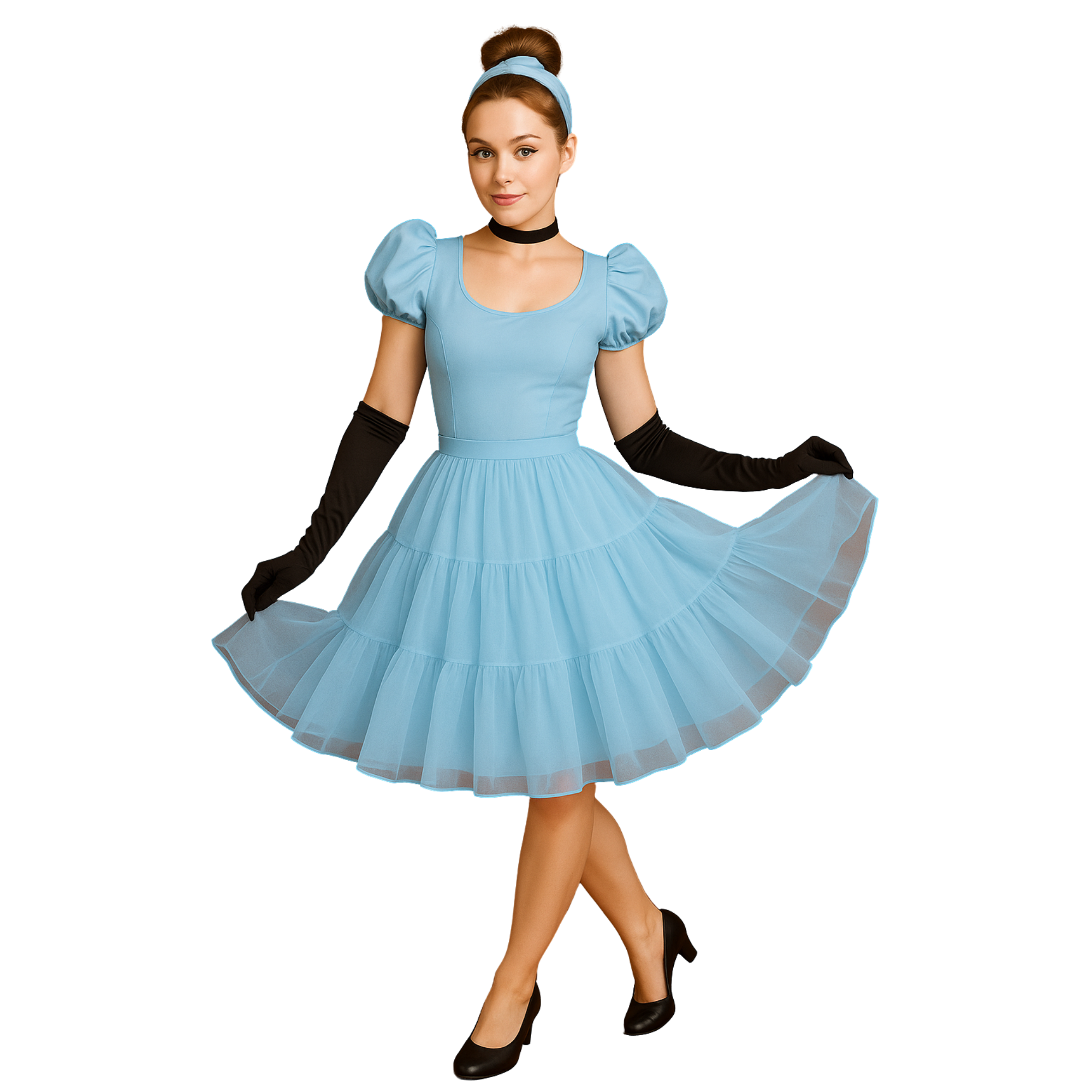Halloween Petticoat Skirt – Fluffy Knee-Length Costume, Cosplay Costume Crinoline