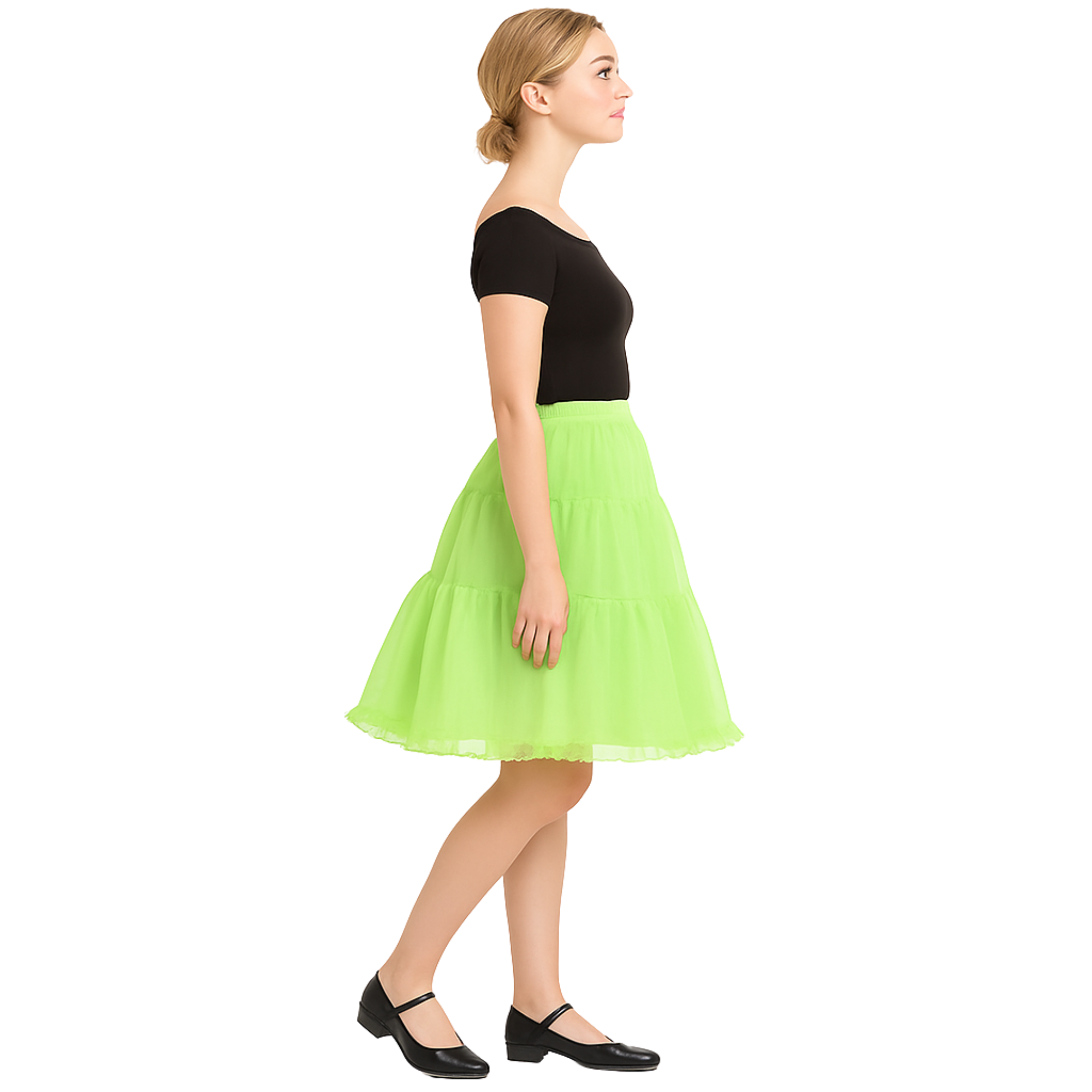 Halloween Petticoat Skirt – Fluffy Knee-Length Costume, Cosplay Costume Crinoline