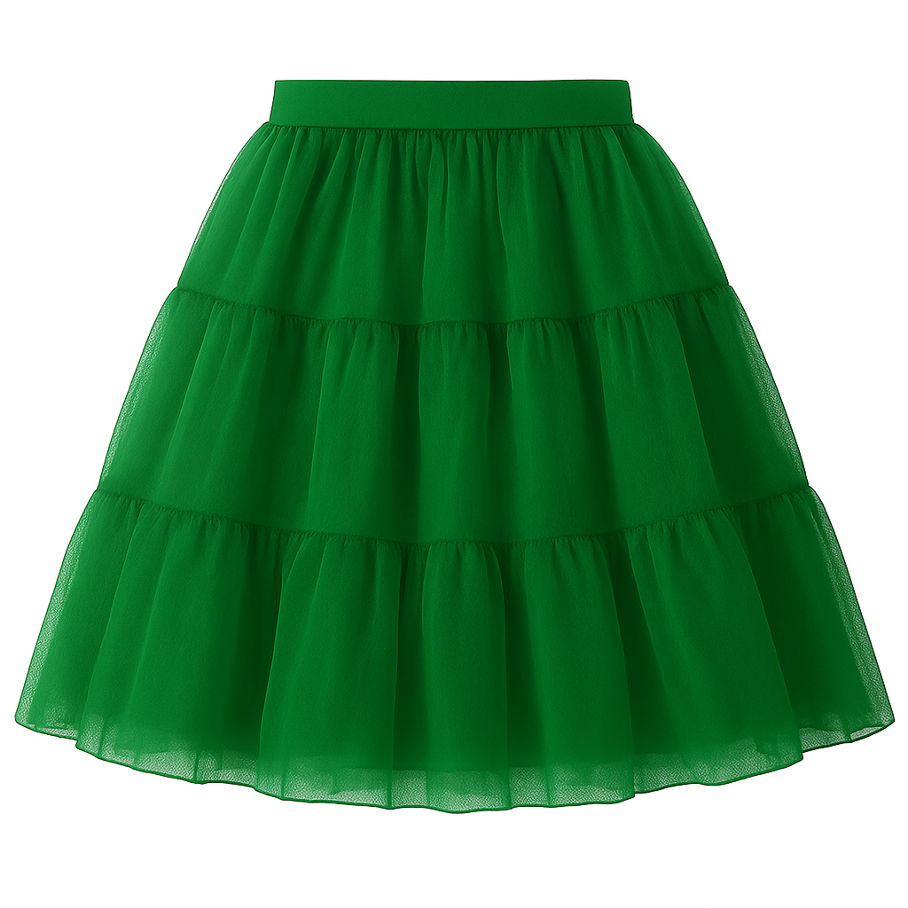 Halloween Petticoat Skirt – Fluffy Knee-Length Costume, Cosplay Costume Crinoline