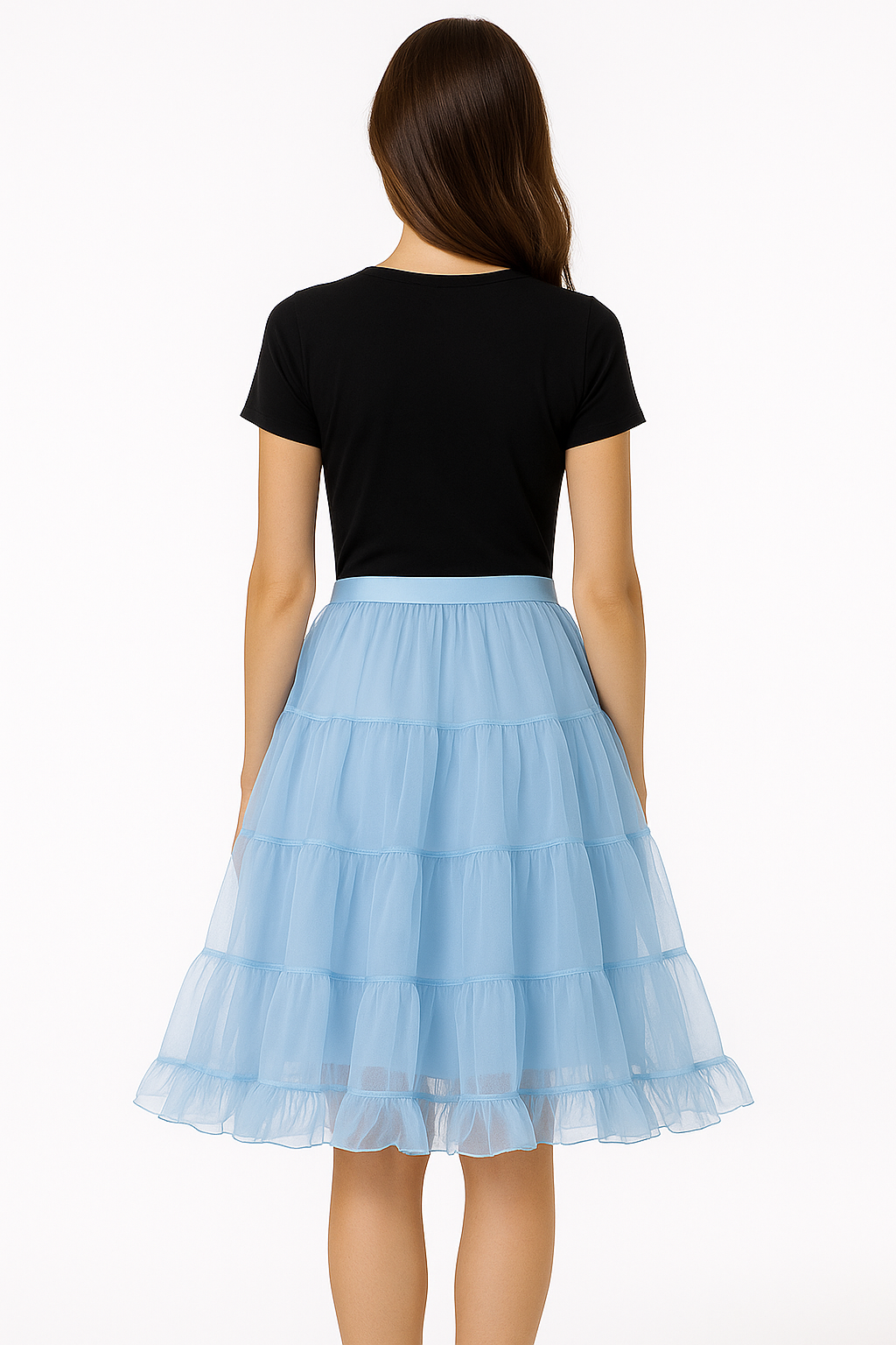 Halloween Petticoat Skirt – Fluffy Knee-Length Costume, Cosplay Costume Crinoline