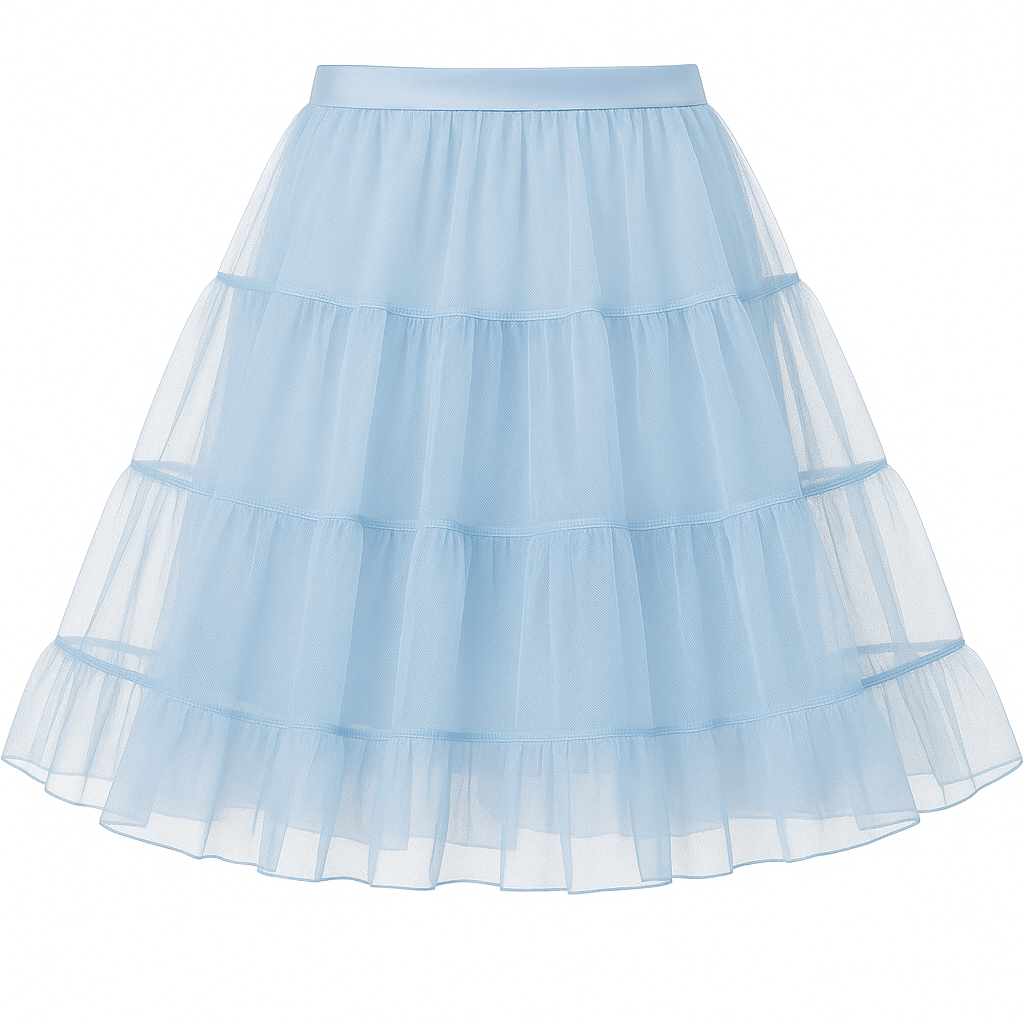Halloween Petticoat Skirt – Fluffy Knee-Length Costume, Cosplay Costume Crinoline