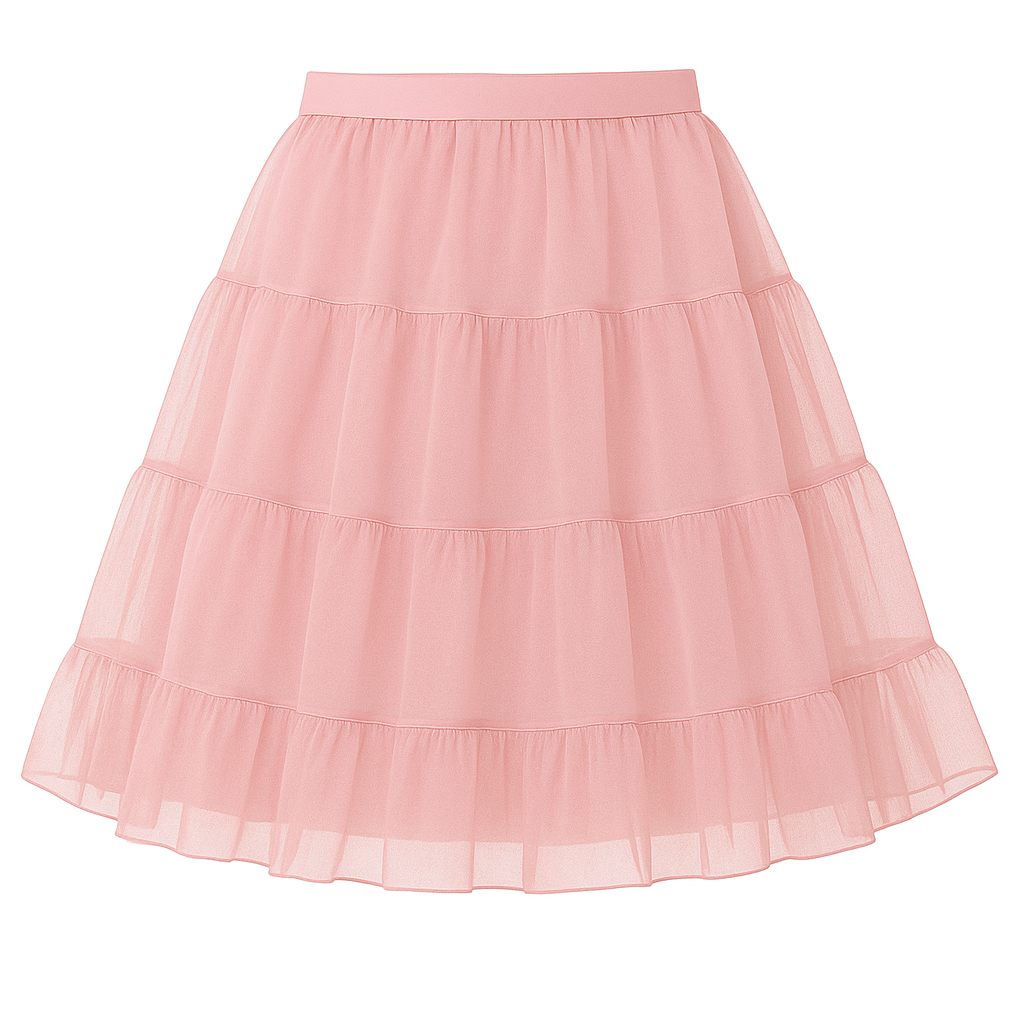 Halloween Petticoat Skirt – Fluffy Knee-Length Costume, Cosplay Costume Crinoline