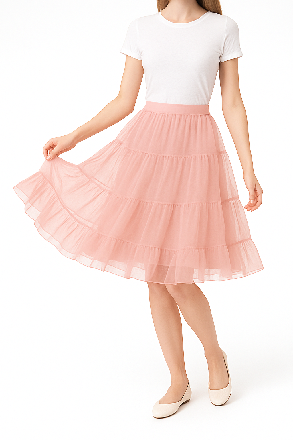 Halloween Petticoat Skirt – Fluffy Knee-Length Costume, Cosplay Costume Crinoline