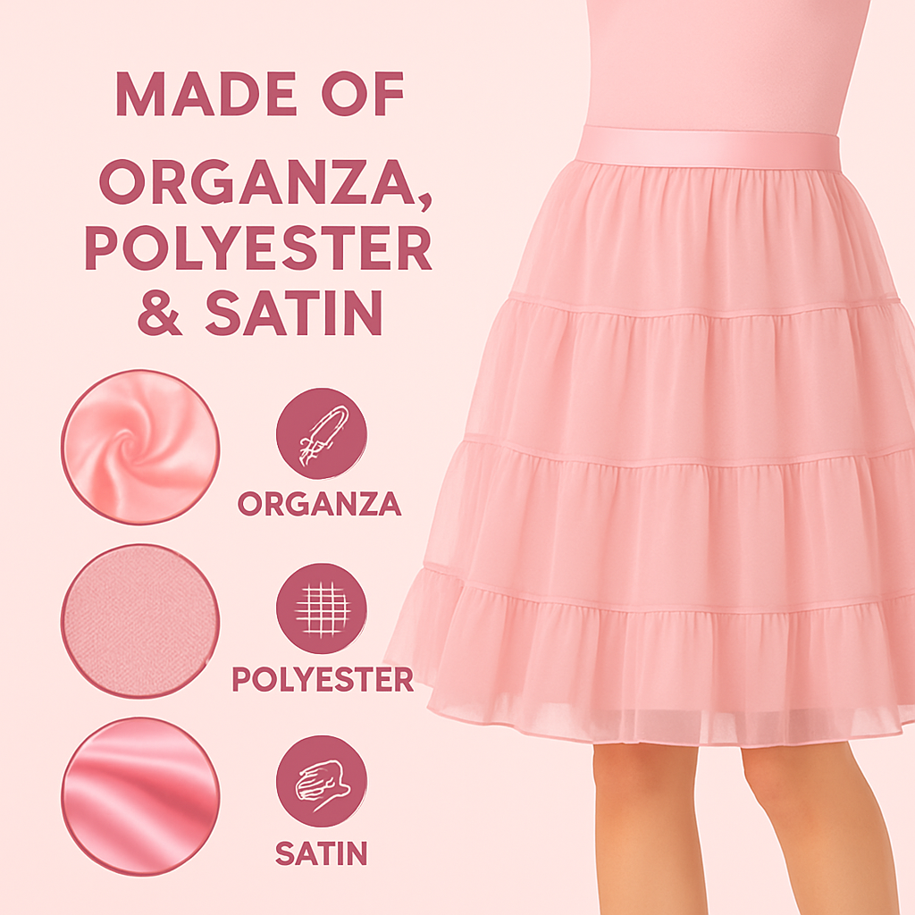 Halloween Petticoat Skirt – Fluffy Knee-Length Costume, Cosplay Costume Crinoline