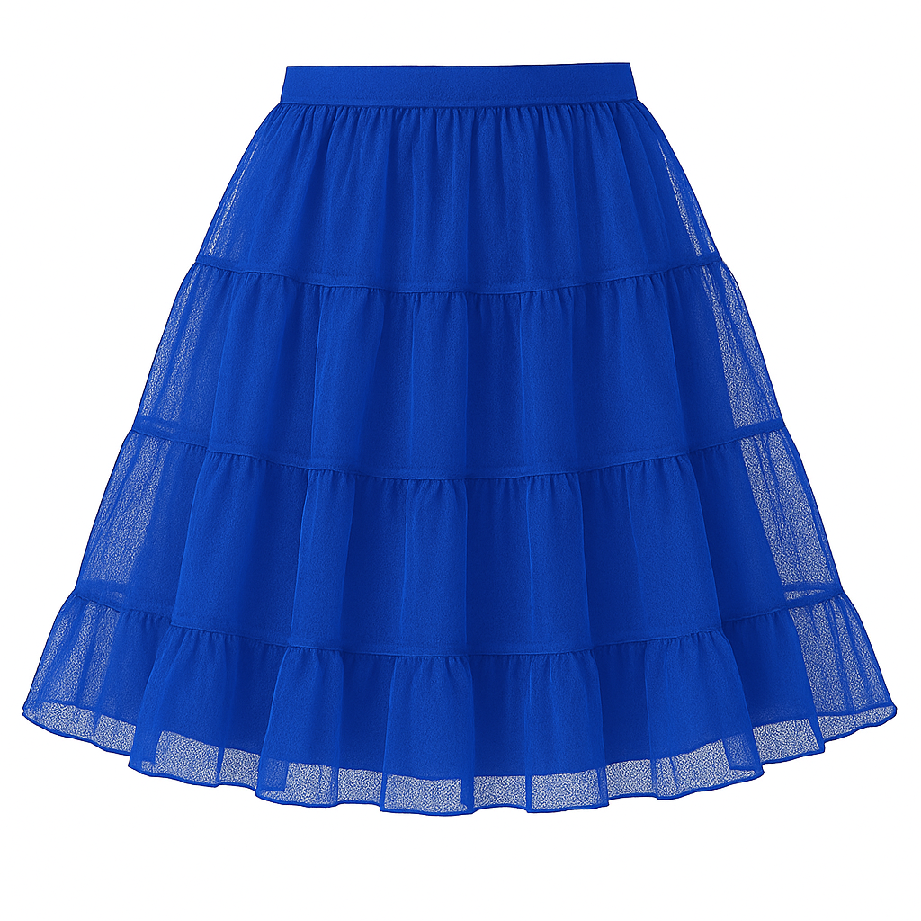 Halloween Petticoat Skirt – Fluffy Knee-Length Costume, Cosplay Costume Crinoline