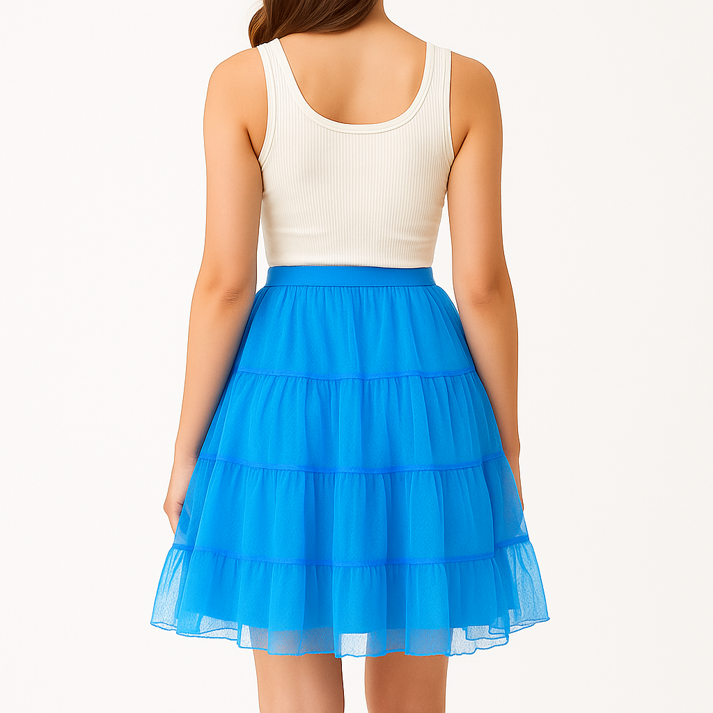 Halloween Petticoat Skirt – Fluffy Knee-Length Costume, Cosplay Costume Crinoline