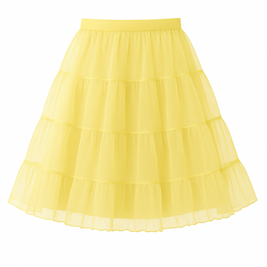Halloween Petticoat Skirt – Fluffy Knee-Length Costume, Cosplay Costume Crinoline