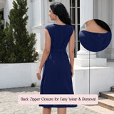 Womens Vintage Cocktail Dresses - Bridesmaid & Prom Dress - Royal Blue