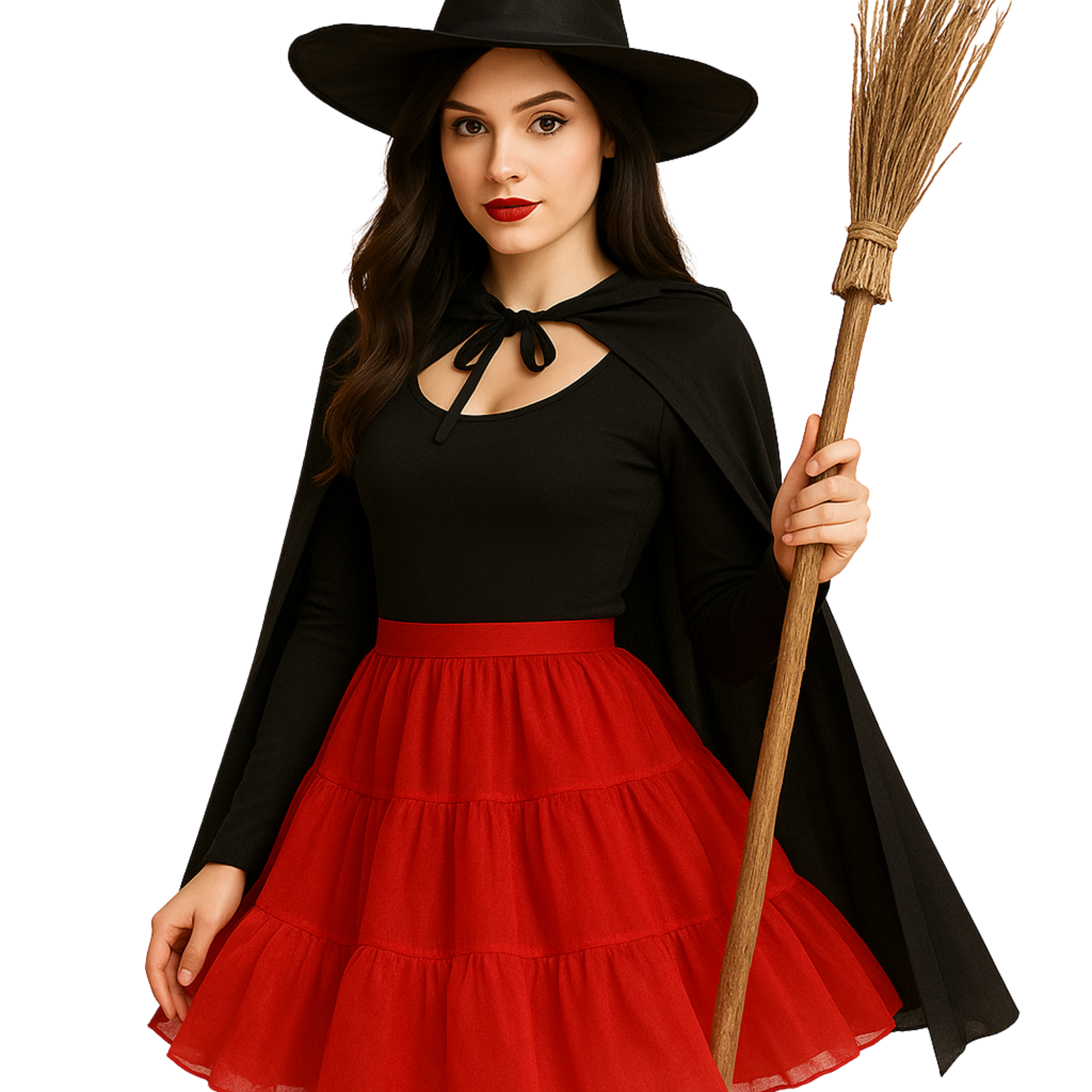 Halloween Petticoat Skirt – Fluffy Knee-Length Costume, Cosplay Costume Crinoline