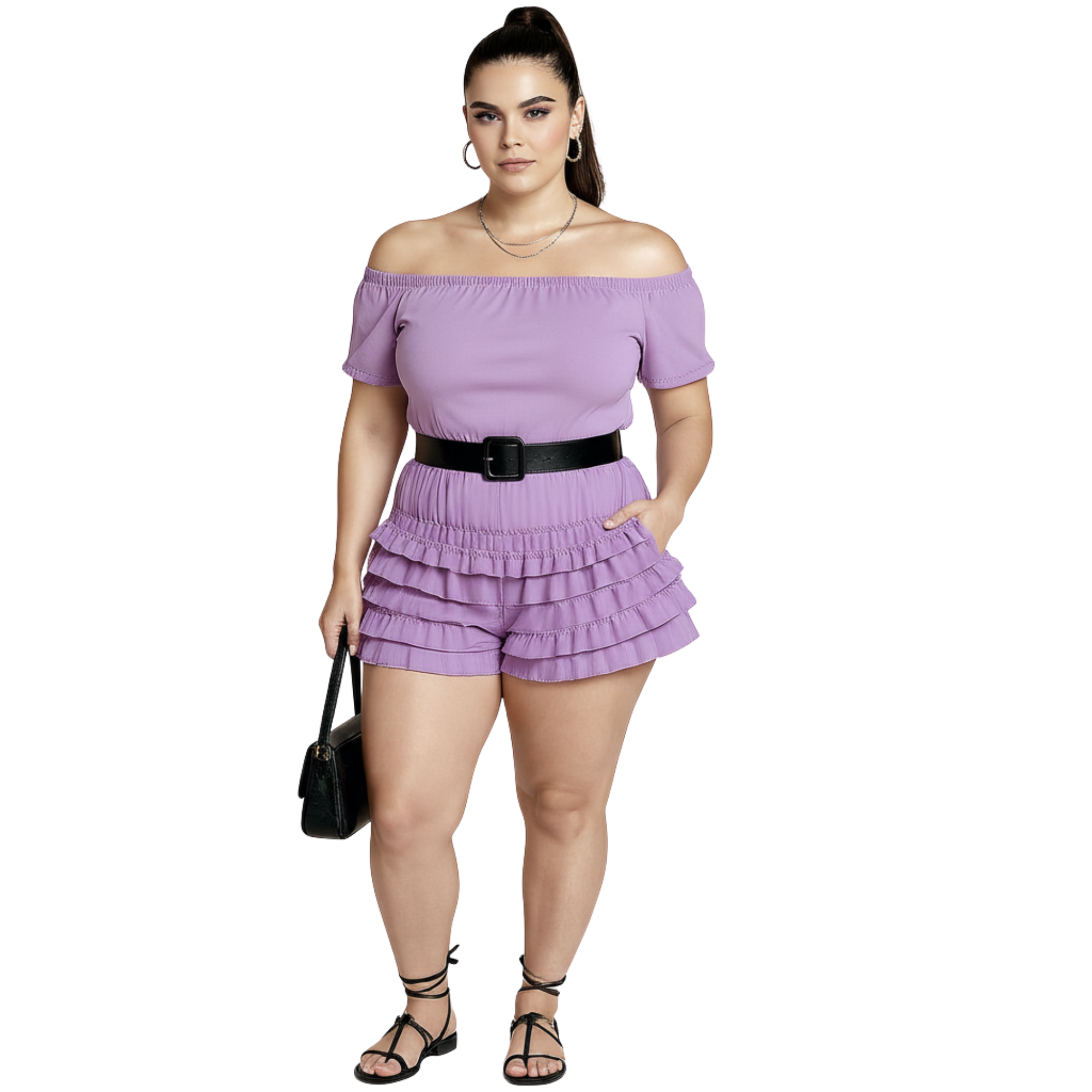 Ruffle Shorts for Women, Lace Bloomers