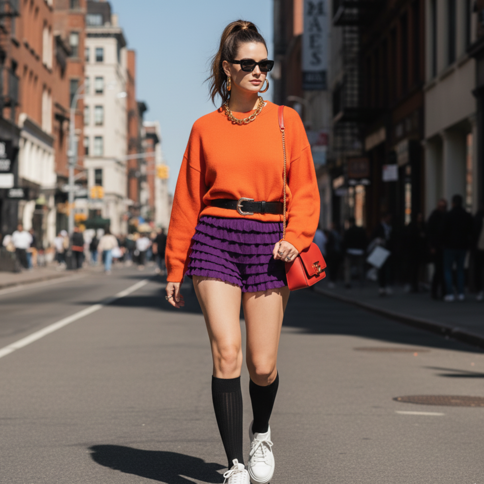 Purple Lace Ruffle Pettipant for Women – Halloween Costume Shorts, Y2K Ruffle Bloomers, Cosplay & Festival Dance Bottoms