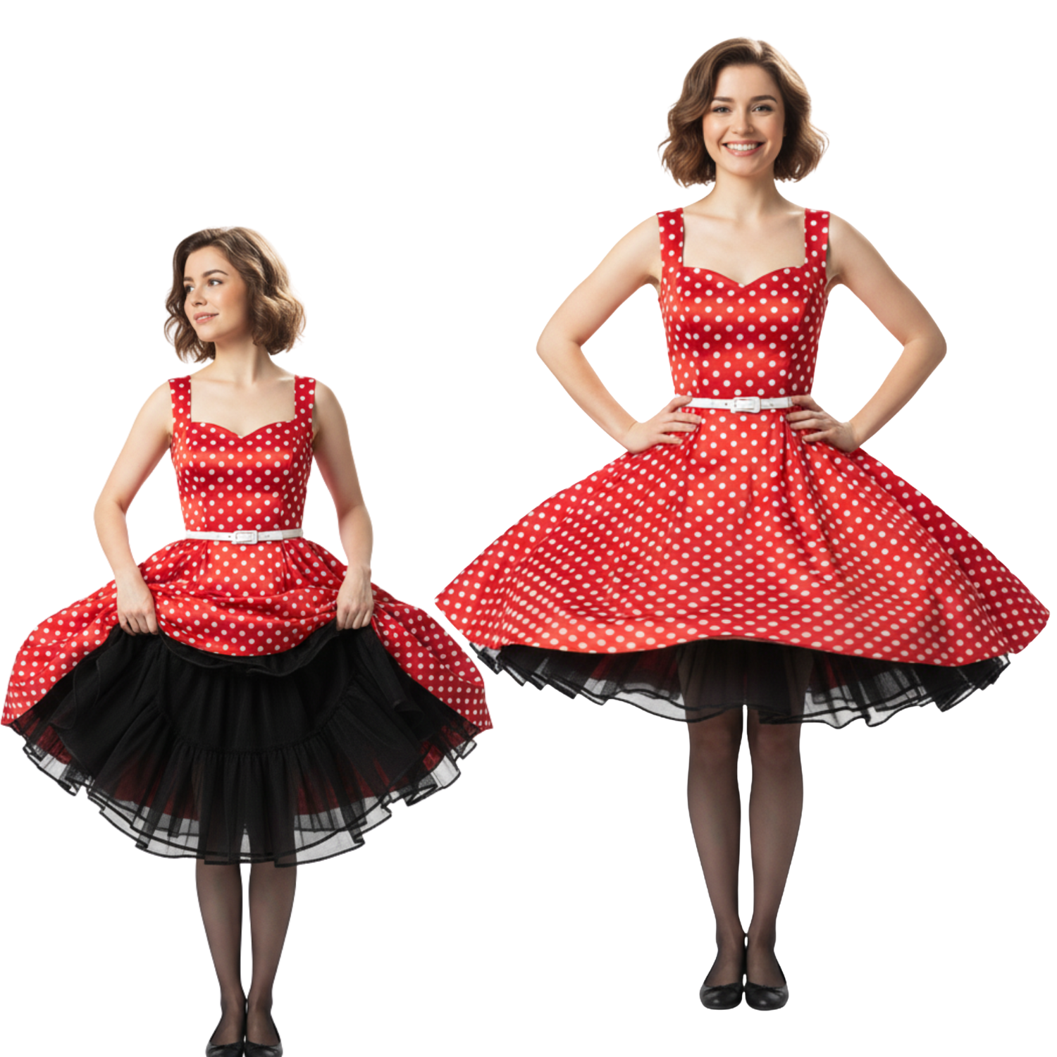 Petticoat Skirt – Fluffy Knee-Length Crinoline