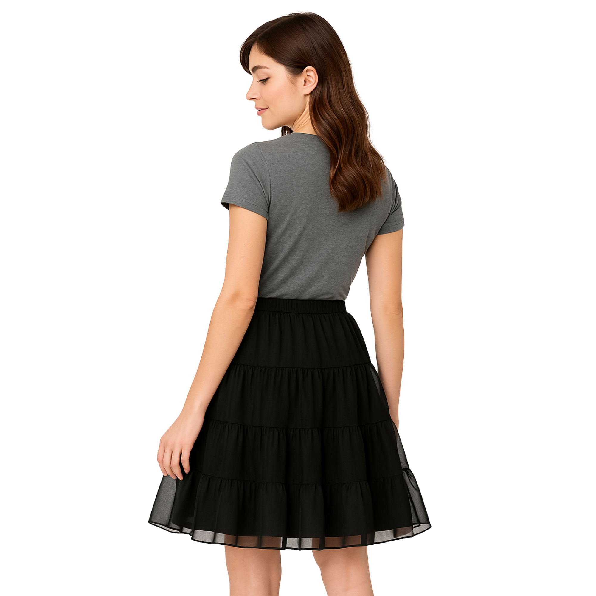 Halloween Petticoat Skirt – Fluffy Knee-Length Costume, Cosplay Costume Crinoline