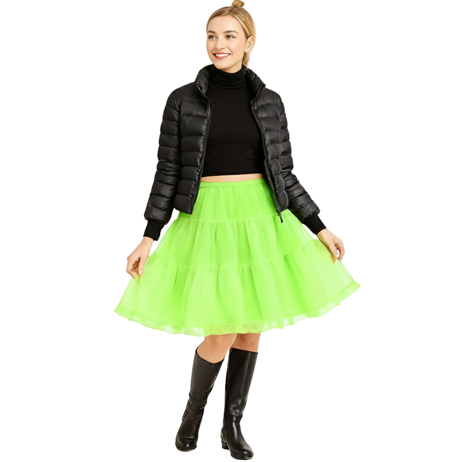 Petticoat Skirt – Fluffy Knee-Length Crinoline