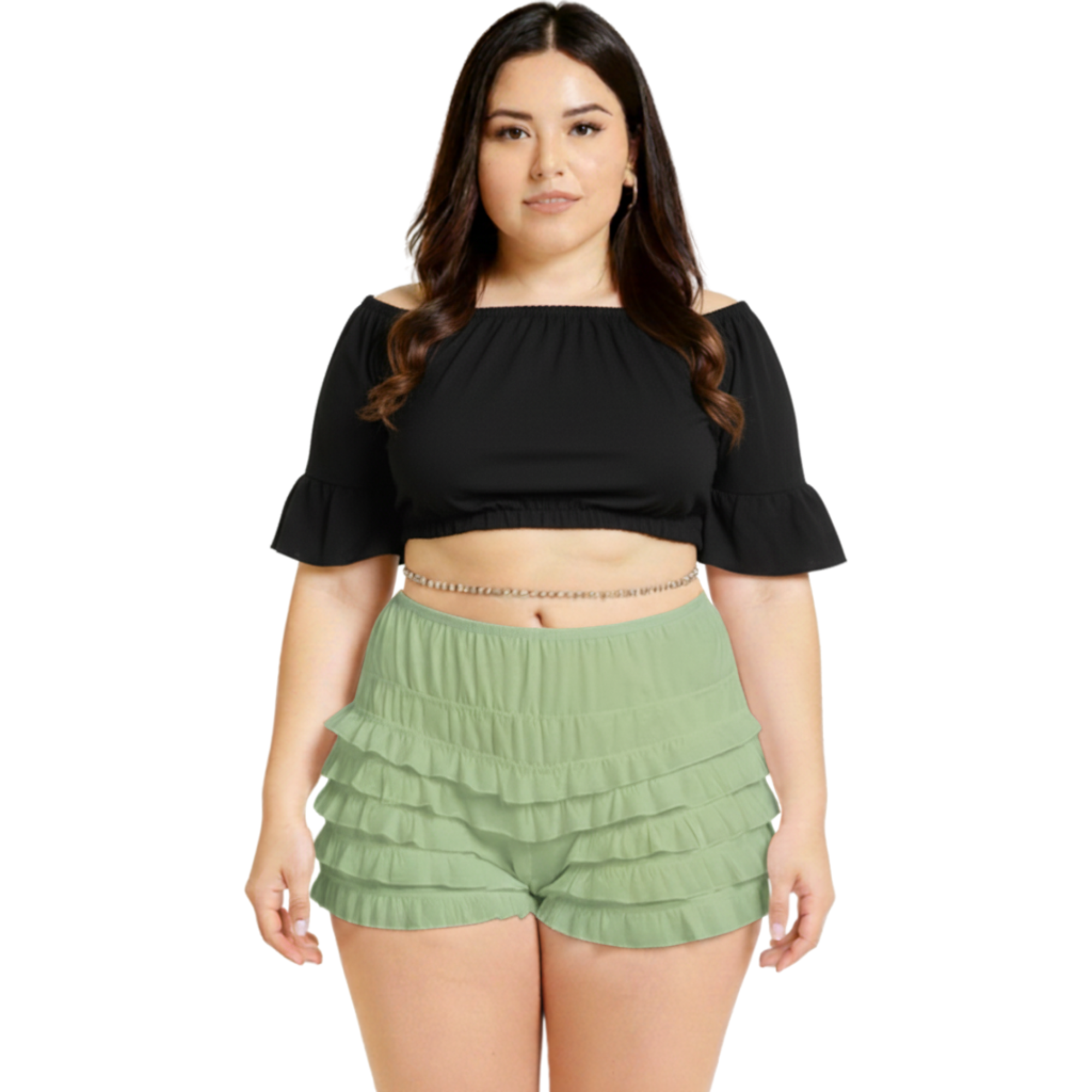 Ruffle Shorts for Women, Lace Bloomers