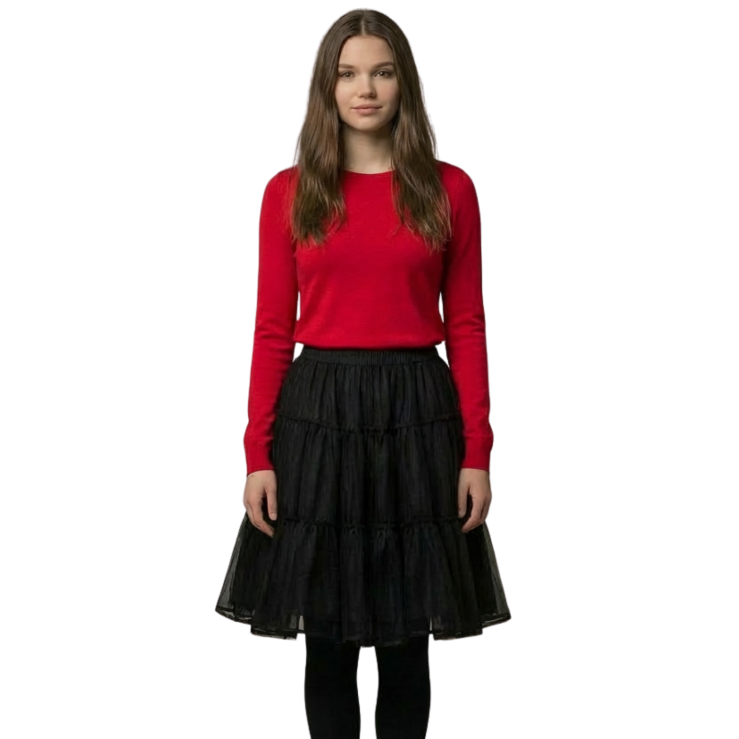 Petticoat Skirt – Fluffy Knee-Length Crinoline