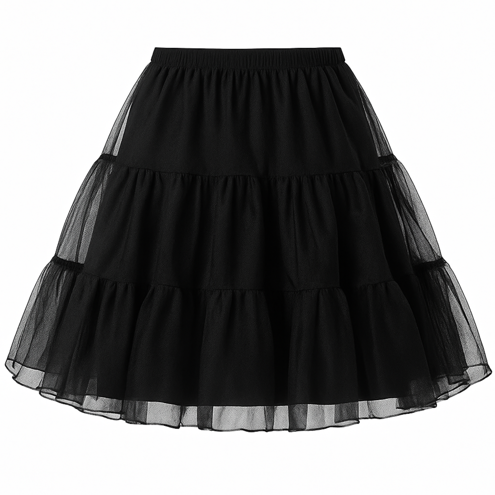 Halloween Petticoat Skirt – Fluffy Knee-Length Costume, Cosplay Costume Crinoline