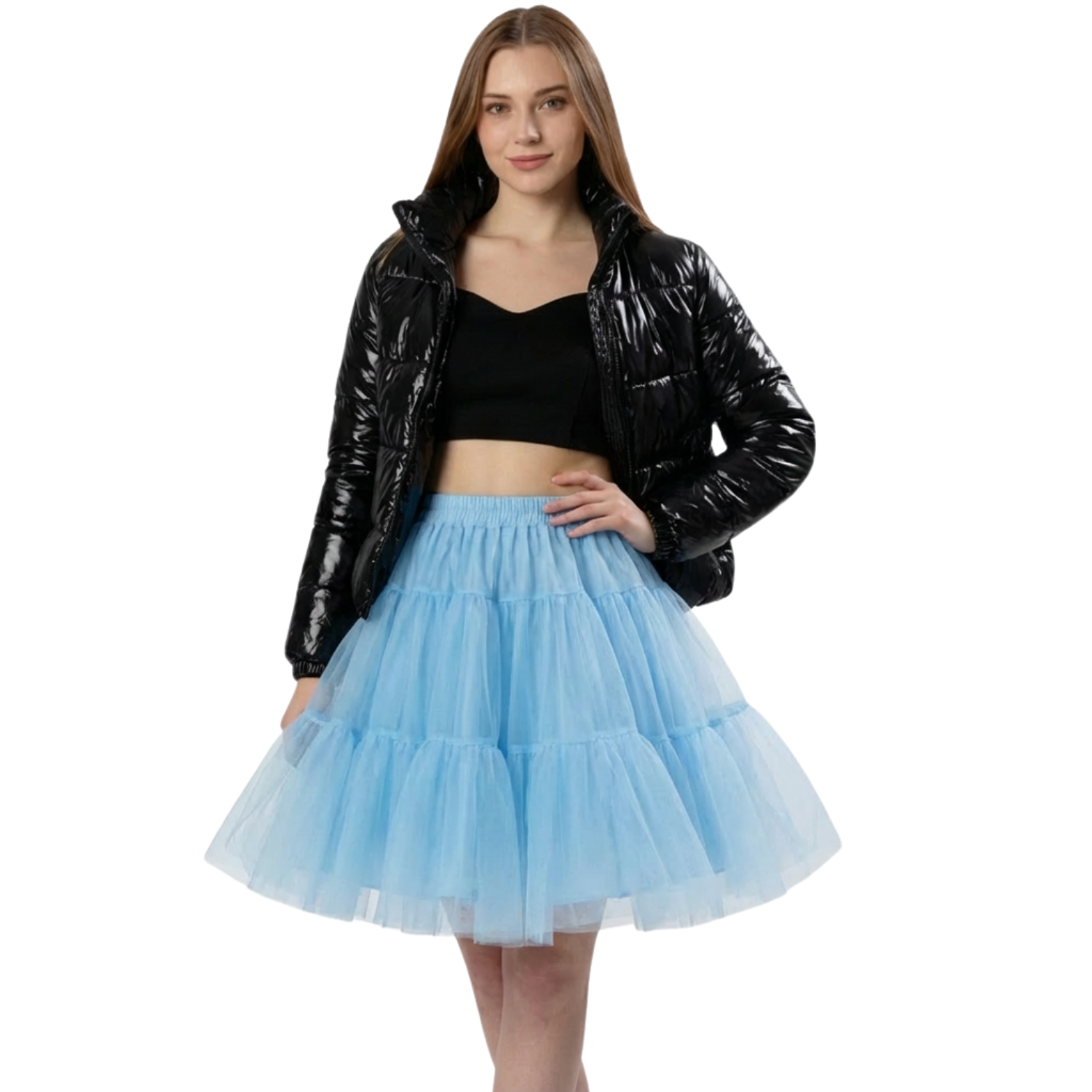 Petticoat Skirt – Fluffy Knee-Length Crinoline