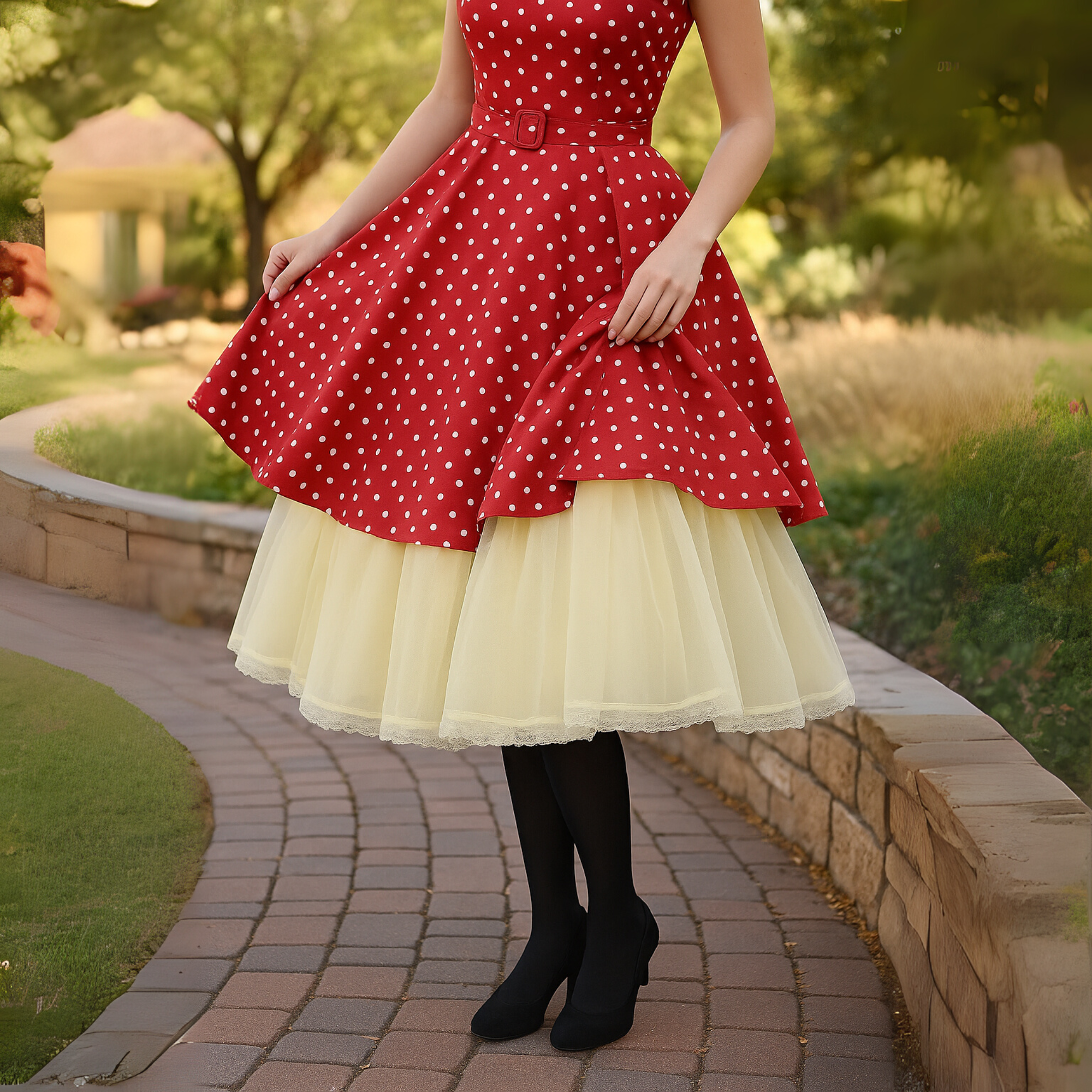 Cosette White Petticoat for Women, Crinoline Underskirt, Halloween Costume