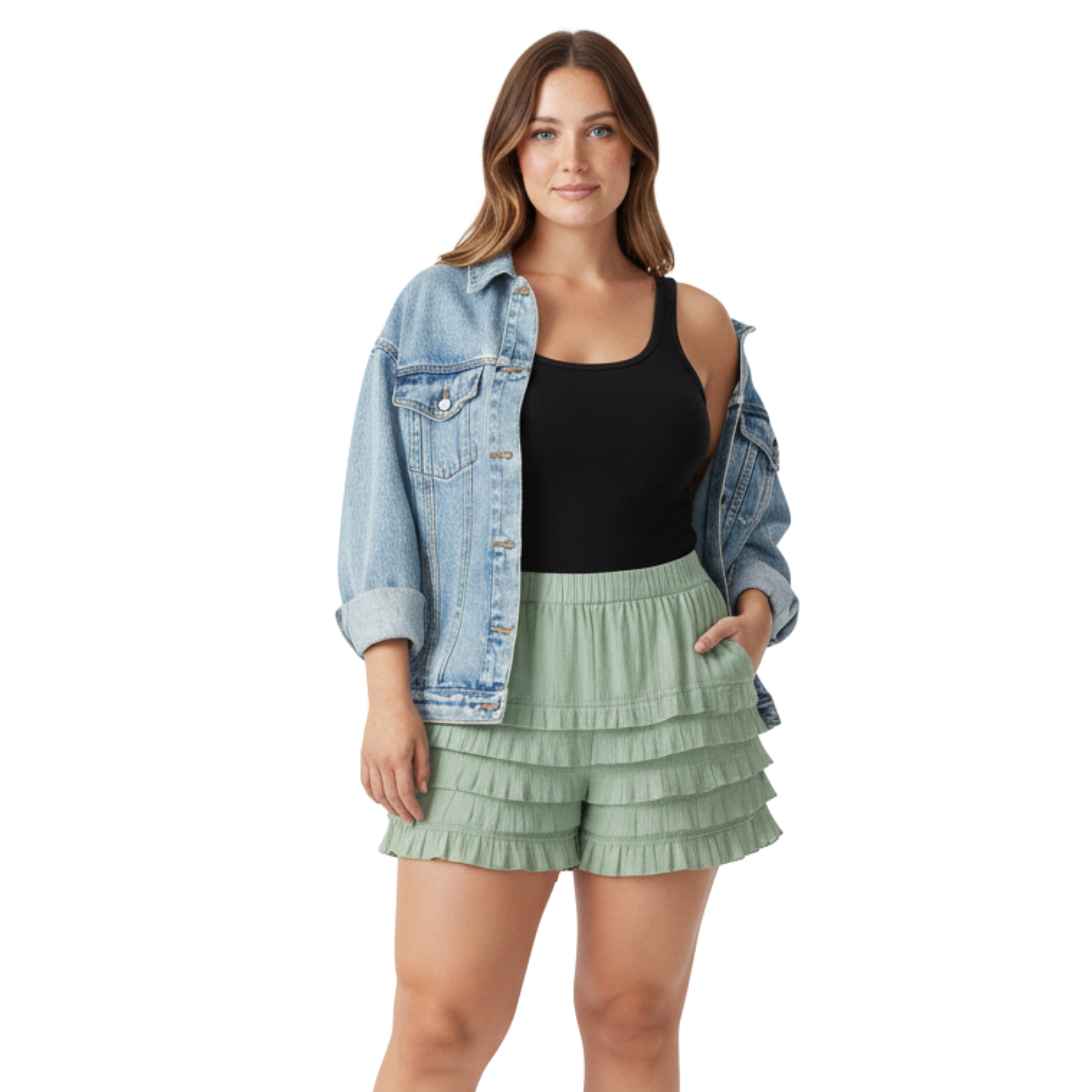Ruffle Shorts for Women, Lace Bloomers