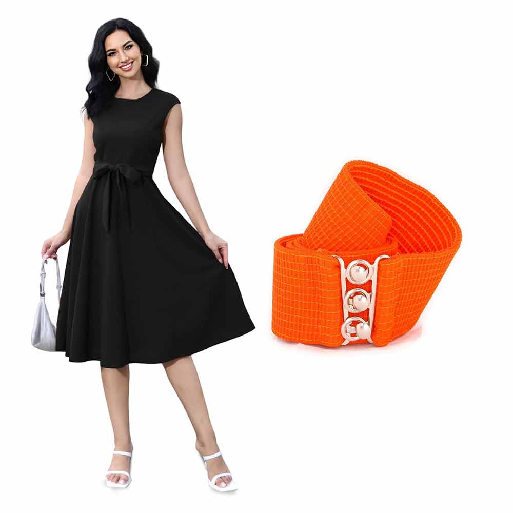 [product_type] Vintage Cocktail Dress & Belt Combo: Swing into Style with Dress Belts for Women malcomodes-biz.myshopify.com