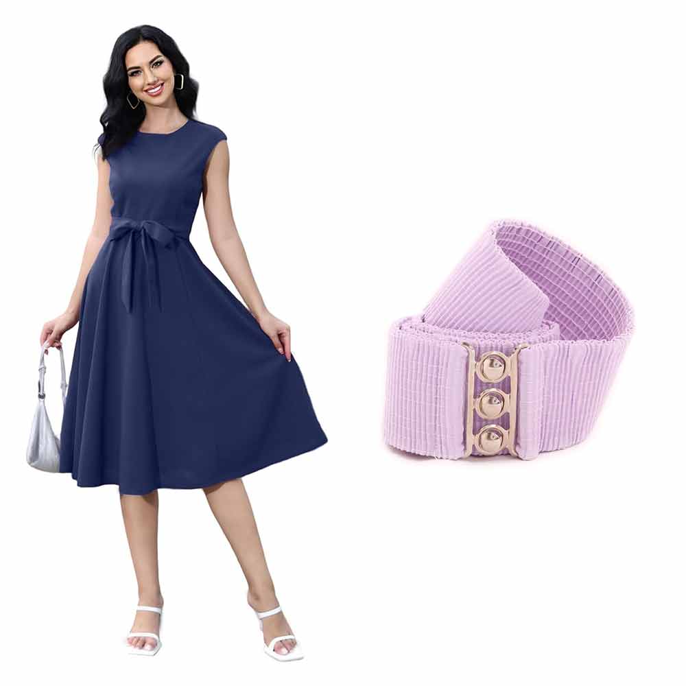 Vintage Cocktail Dress & Belt Combo: Swing into Style with Dress Belts for Women