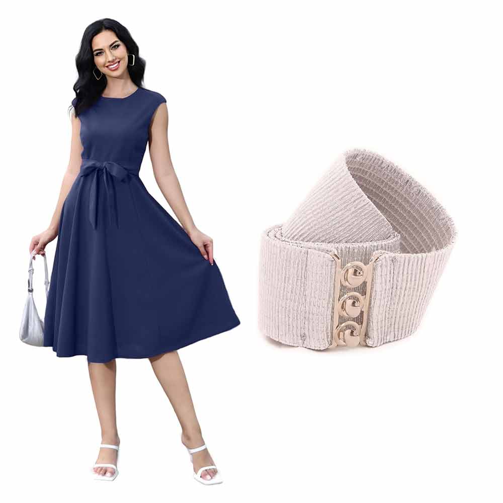 [product_type] Vintage Cocktail Dress & Belt Combo: Swing into Style with Dress Belts for Women malcomodes-biz.myshopify.com