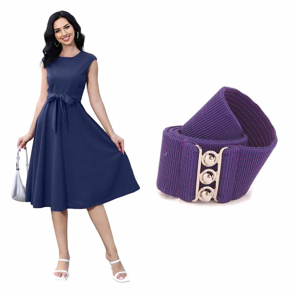 [product_type] Vintage Cocktail Dress & Belt Combo: Swing into Style with Dress Belts for Women malcomodes-biz.myshopify.com