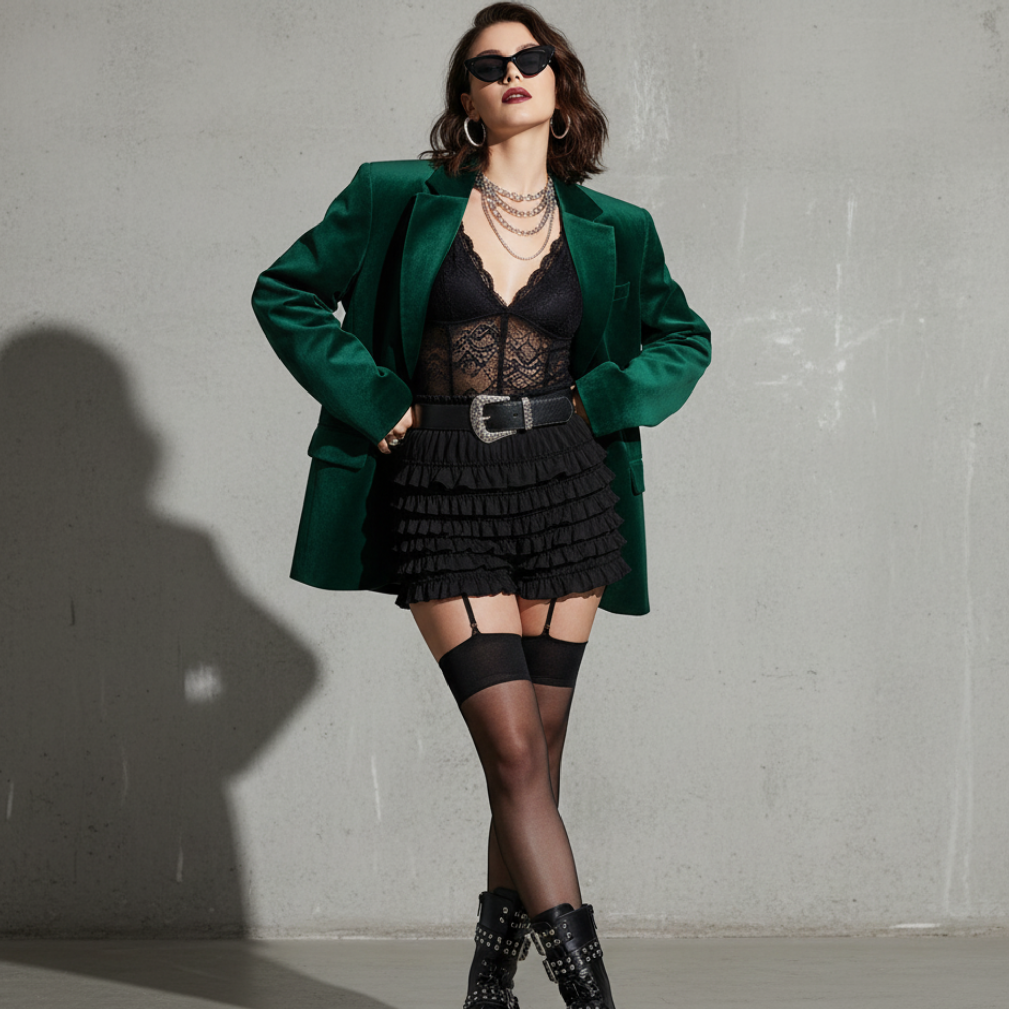 Ruffle Shorts for Women, Lace Bloomers