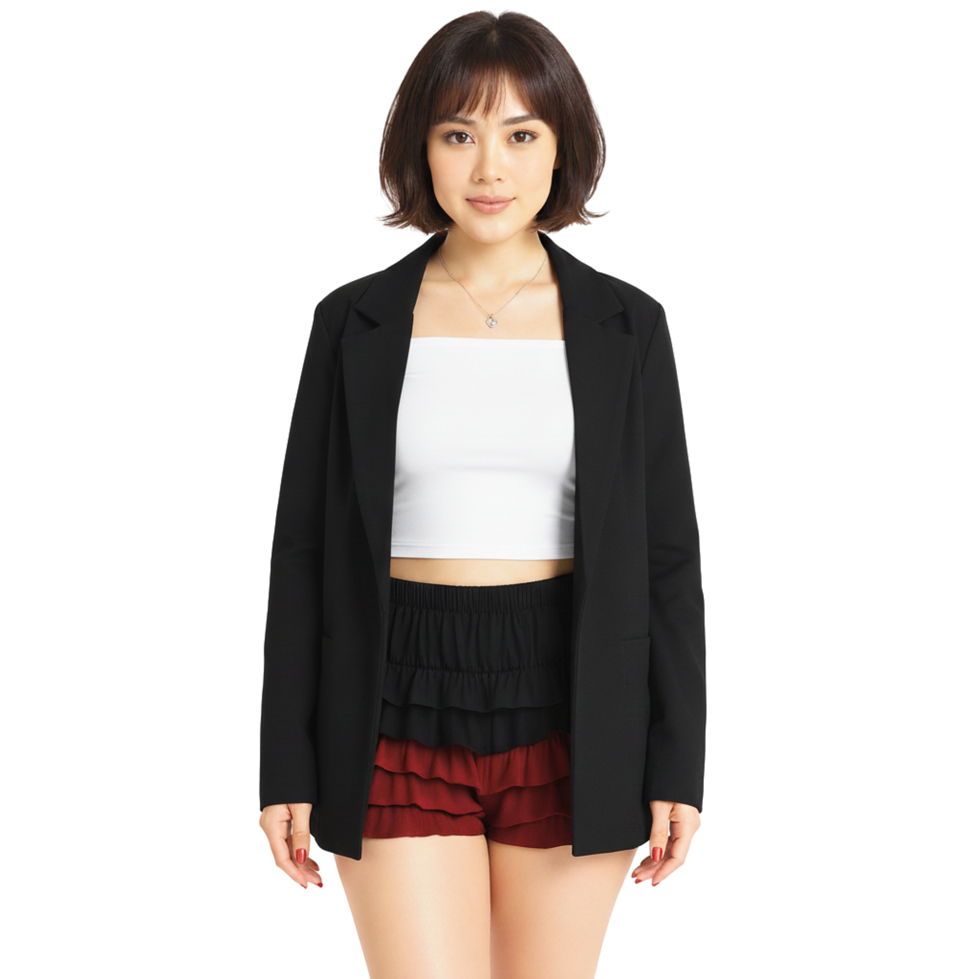 Ruffle Shorts for Women, Lace Bloomers