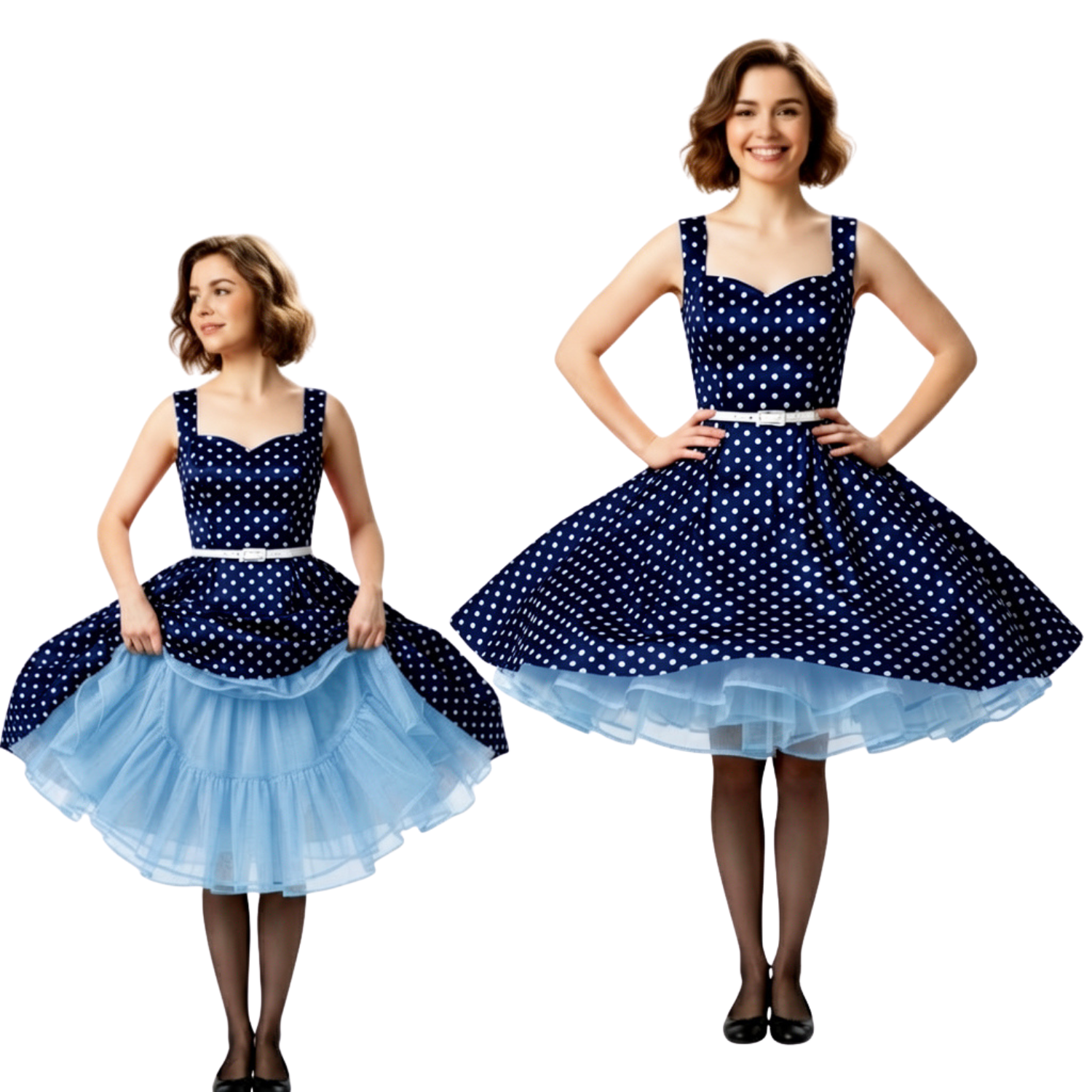 Petticoat Skirt – Fluffy Knee-Length Crinoline