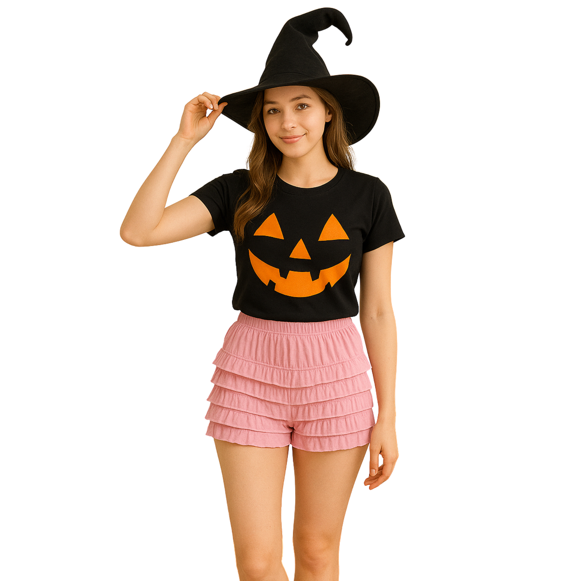 Malco Modes Ruffle Shorts for Women –Pink Bloomers, Halloween Costume, Lace Bloomers, Sexy Ruffle Shorts & Y2K Costumes