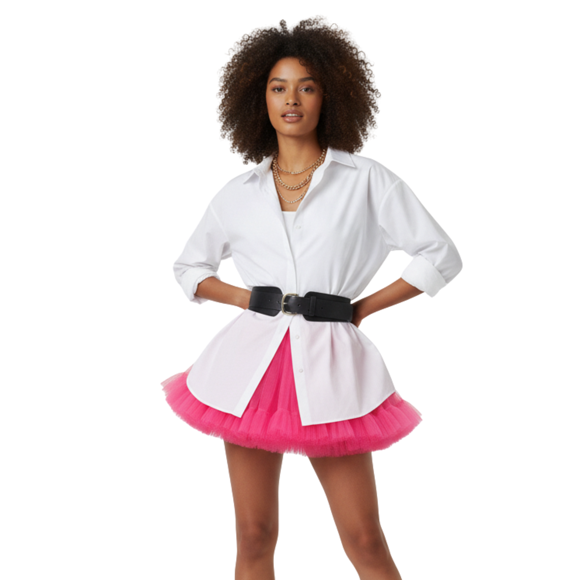 Hot Pink Tutu Skirt for Women, Halloween Costume