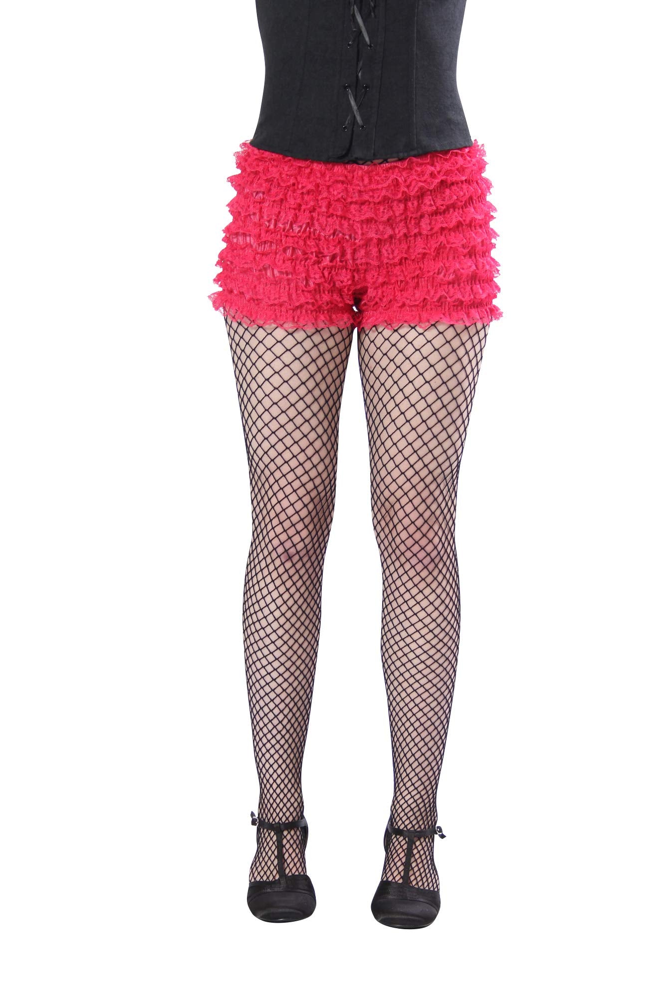 Booty Boy Short Bloomers for Lolita | 3XL Raspberry Ruffle Shorts for Women's Dresses