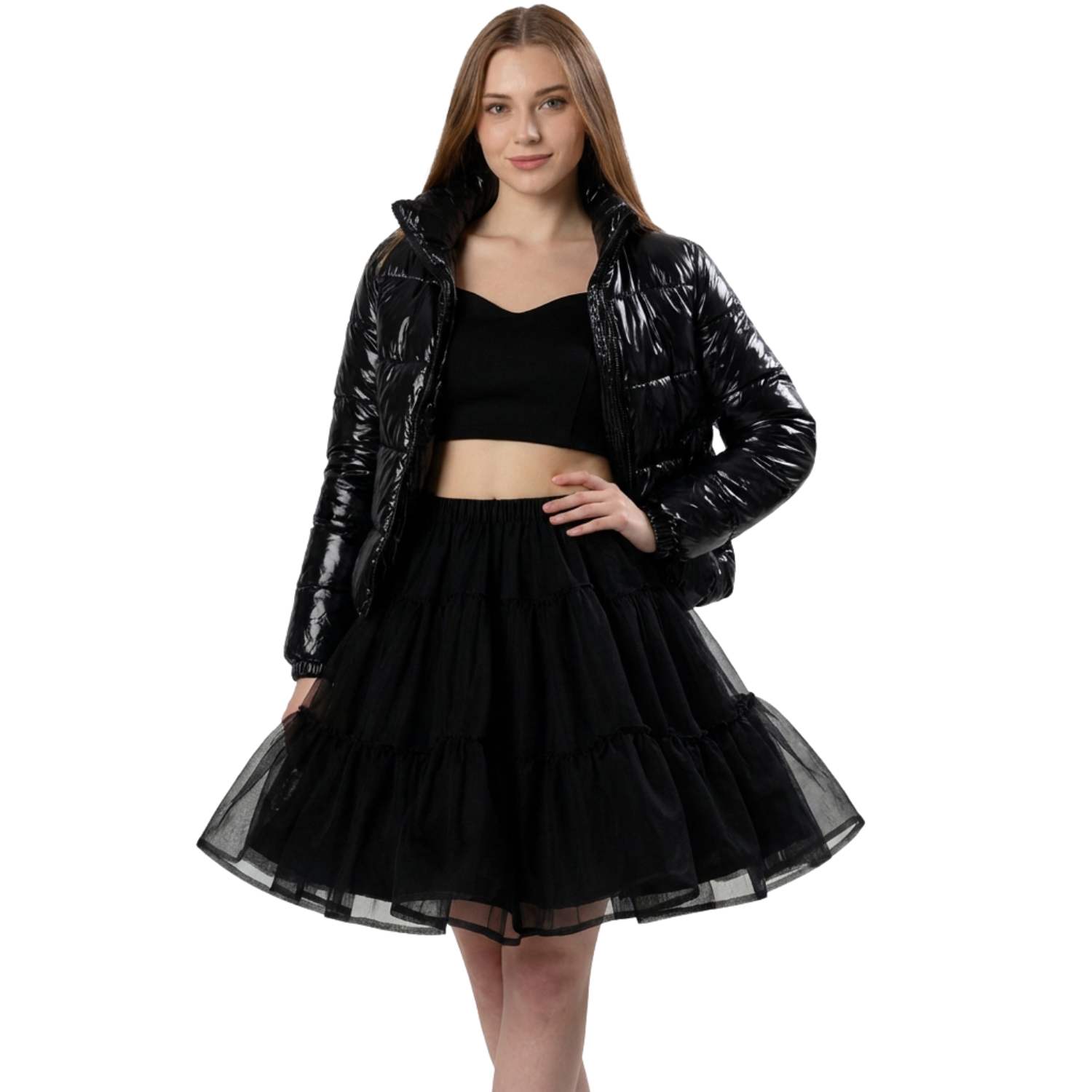 Petticoat Skirt – Fluffy Knee-Length Crinoline